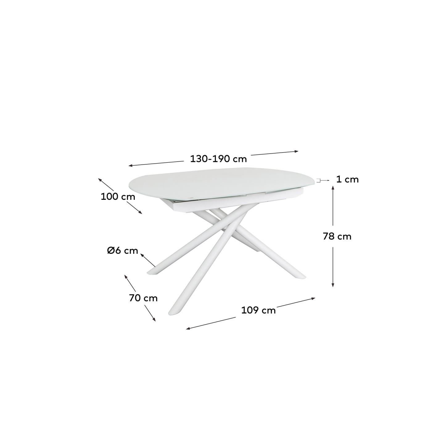 KAVE HOME Esstisch YODALIA KAVE HOME Ausziehtisch YODALIA