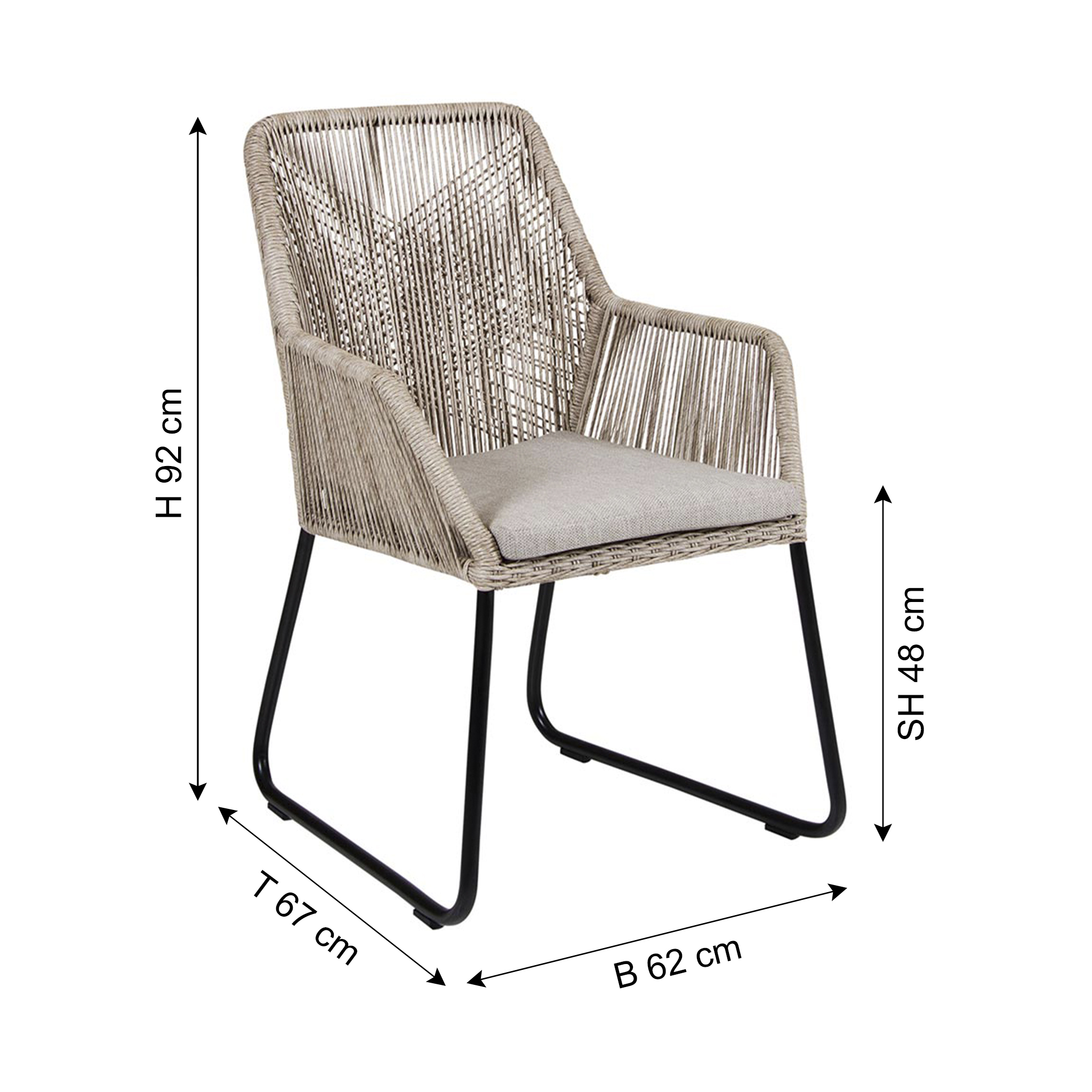 BRAFAB Gartenstuhl MIDWAY