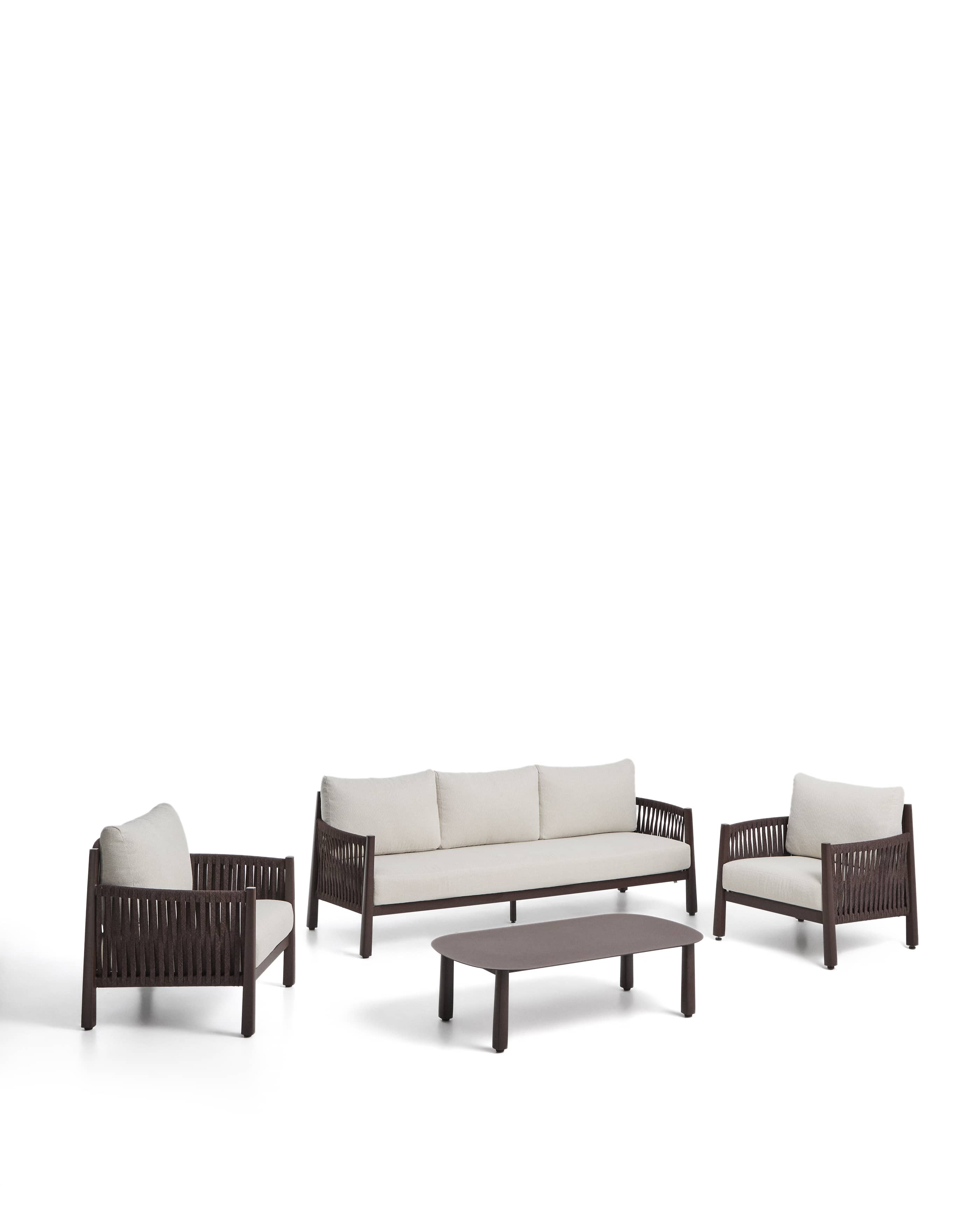 KAVE HOME Ensemble salon de jardin ALERIA