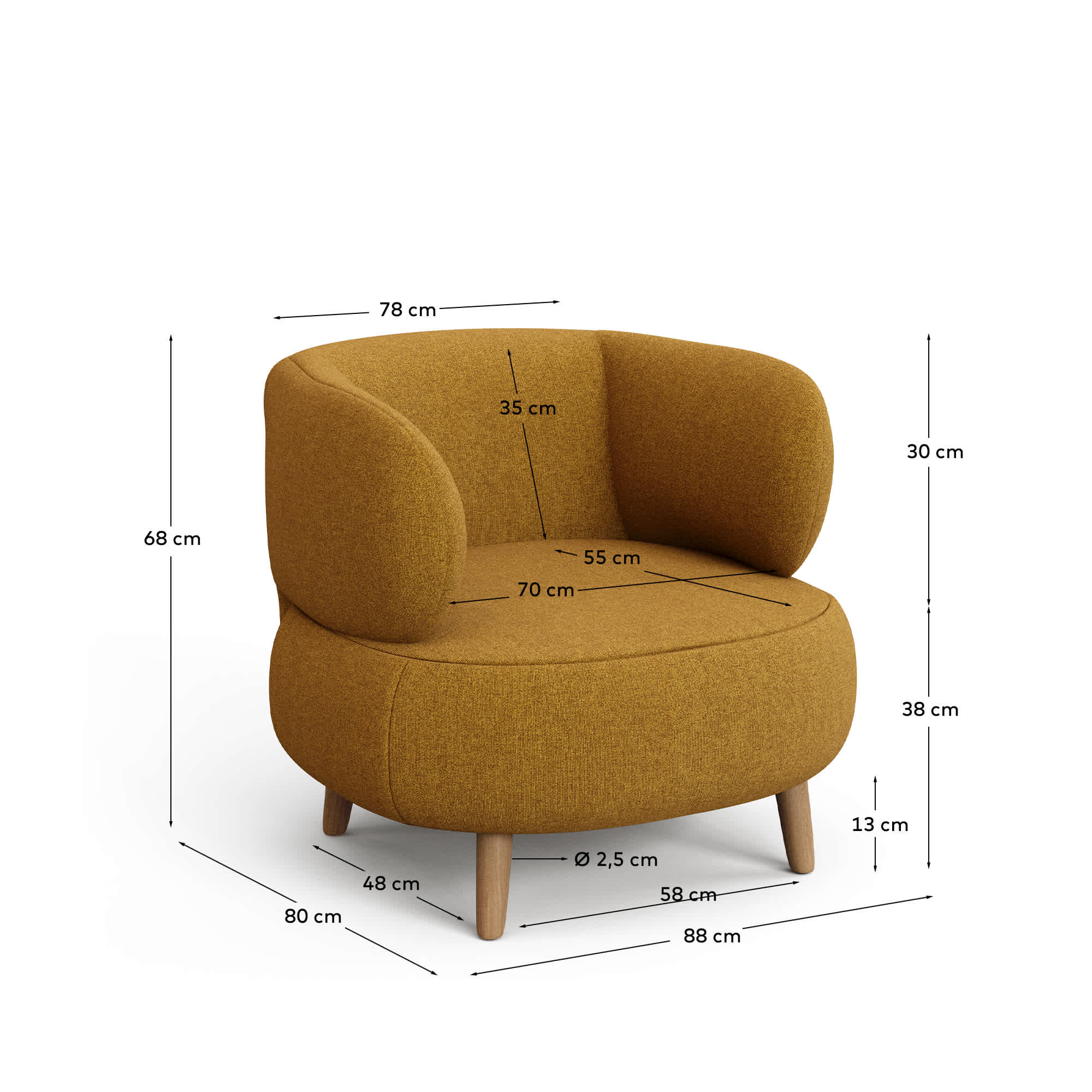 KAVE HOME Sessel LUISA
