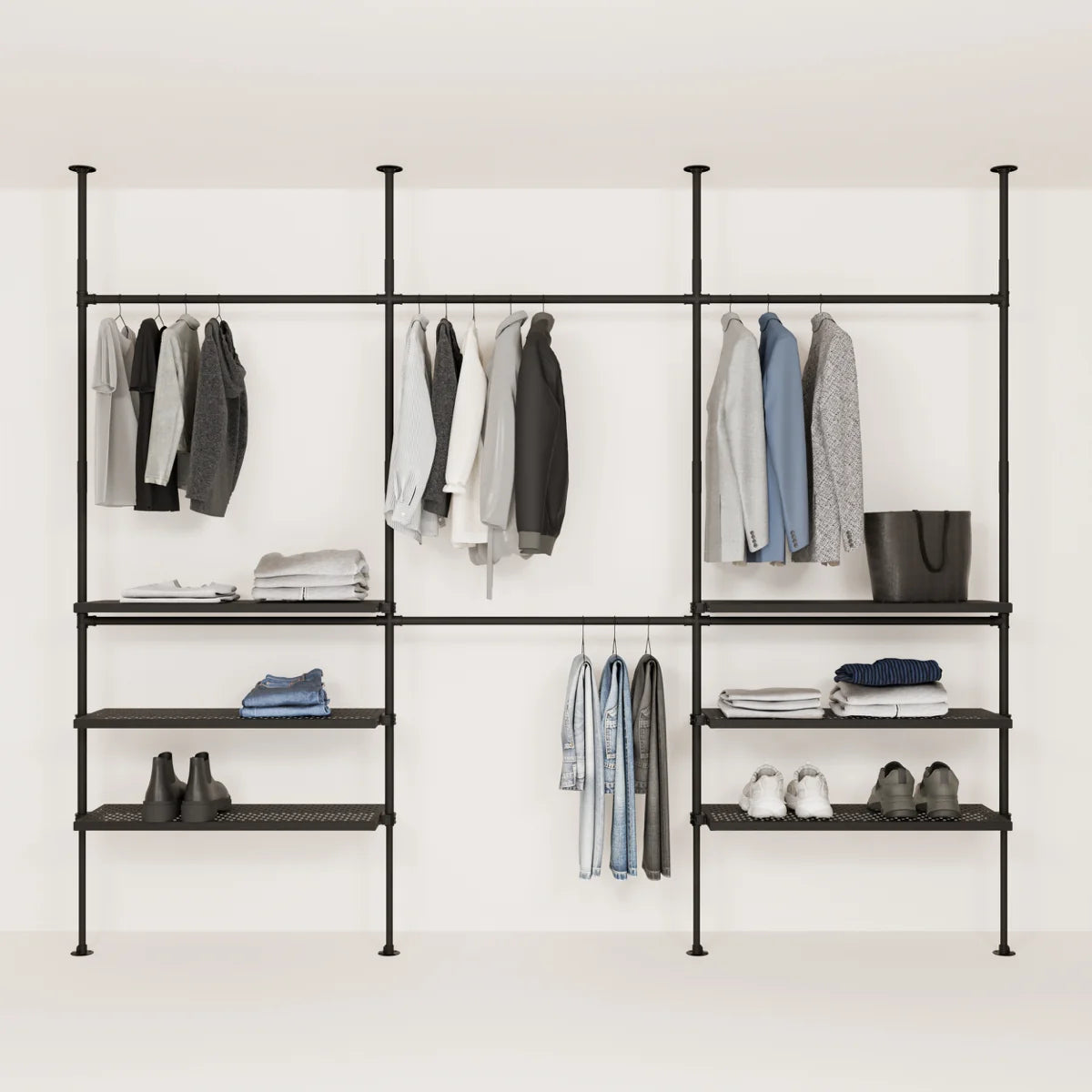 PAMO Kleiderstangensystem LOFT 3 METAL