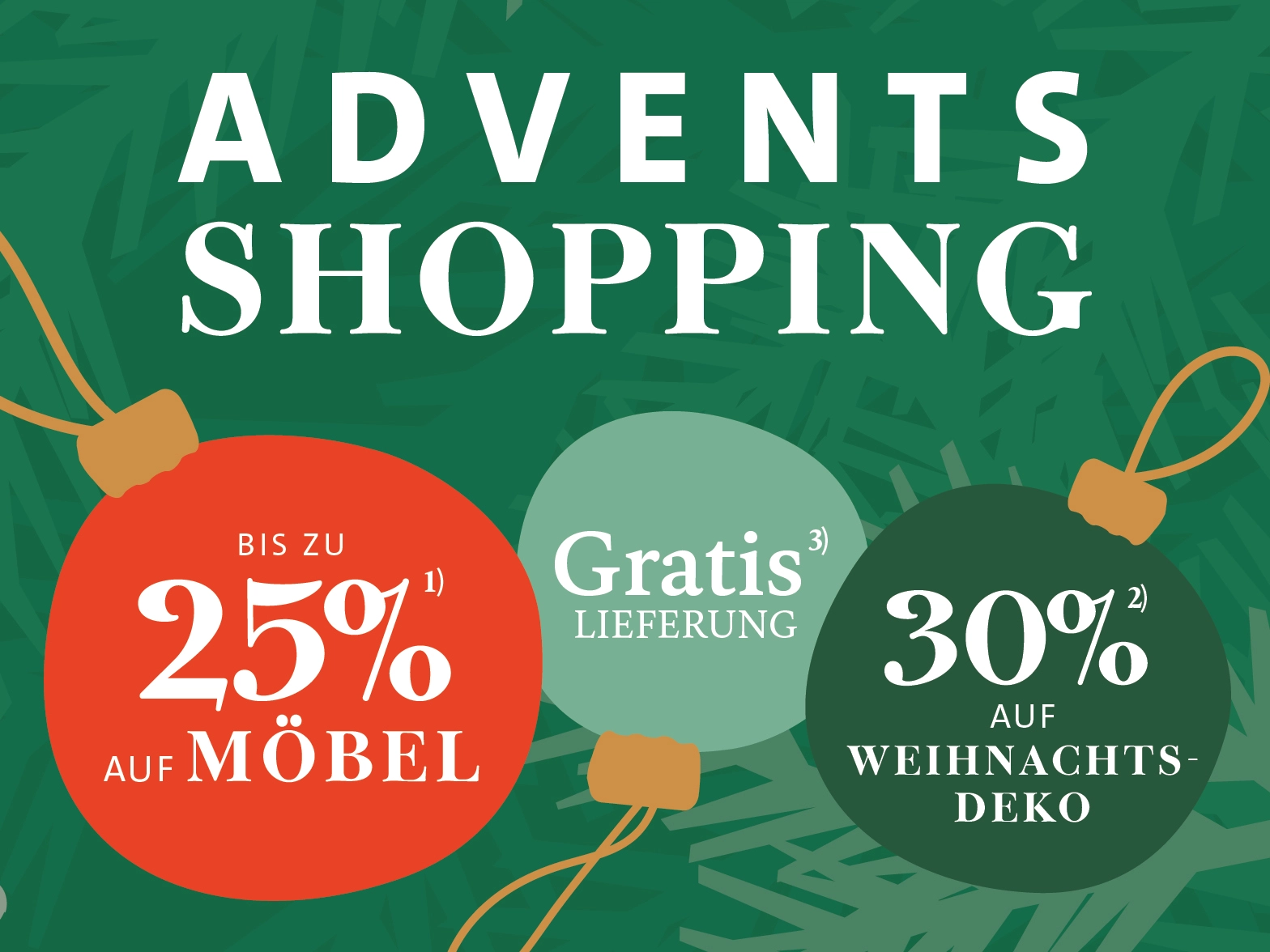 Adventsshopping 30%
