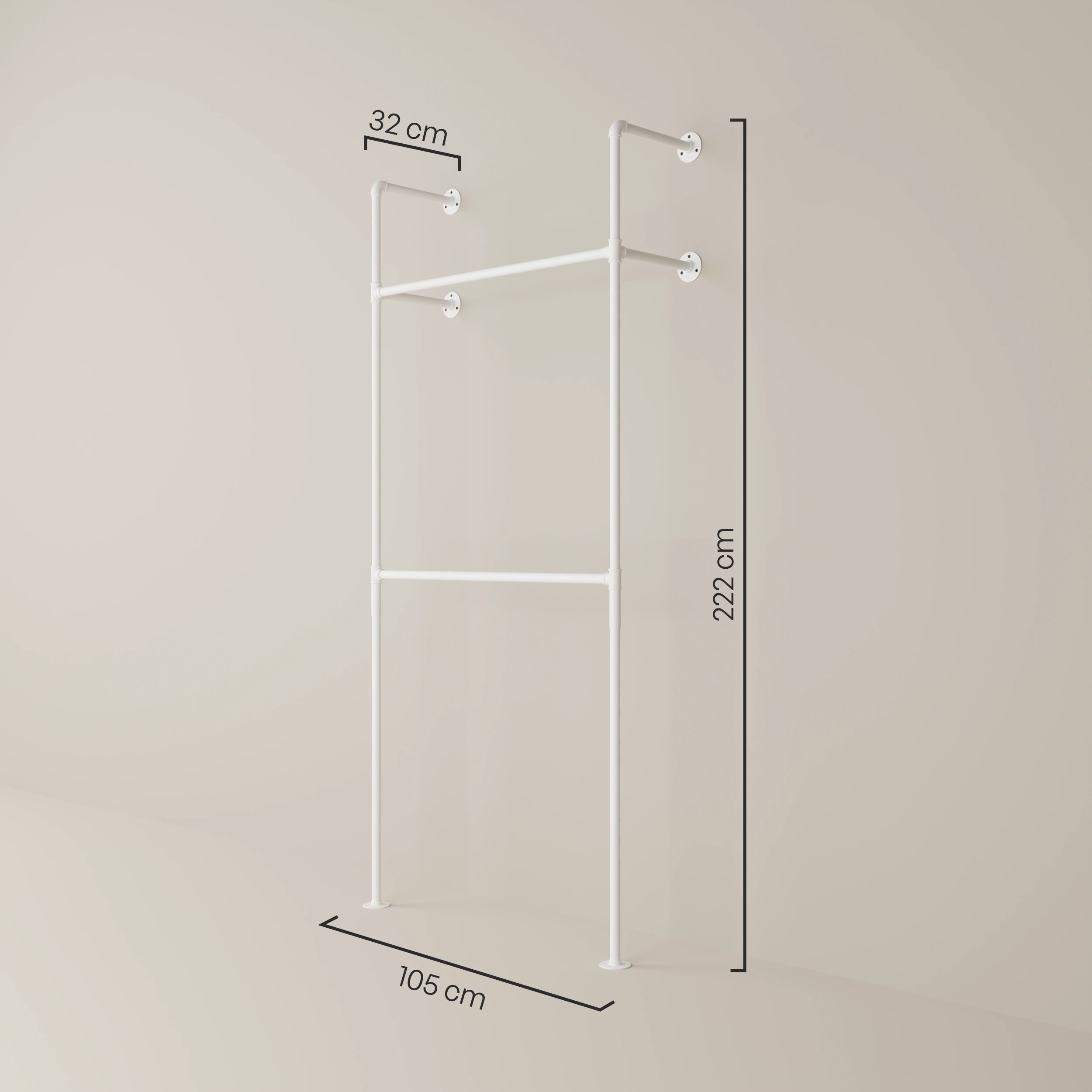 PAMO DESIGN Kleiderstangensystem KIM DOUBLE 1