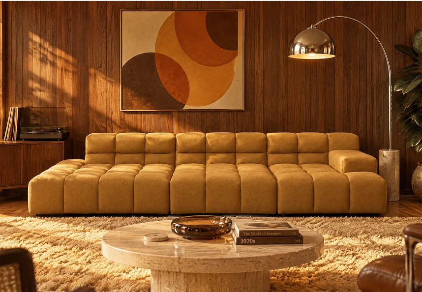 designwerk Sofa Temple im Wohnraum