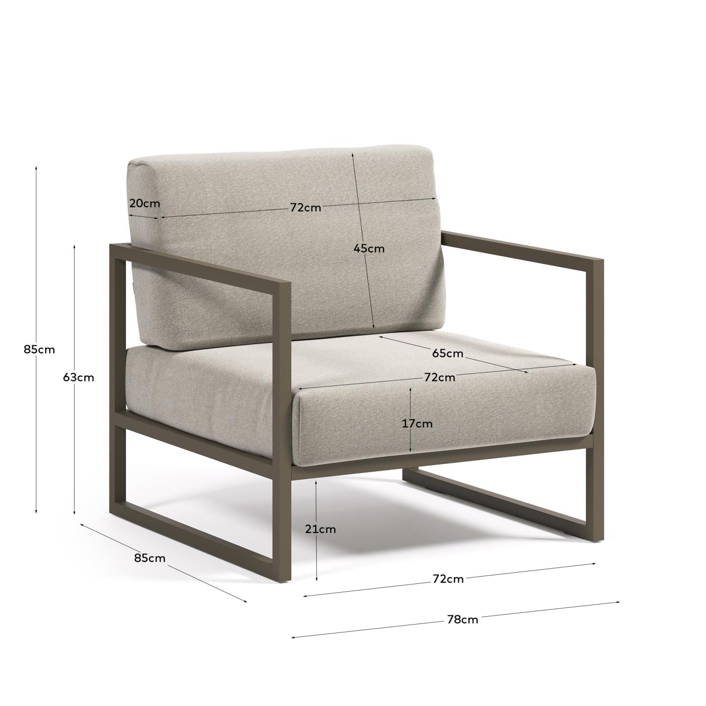 KAVE HOME Gartensessel COMOVA KAVE HOME Gartensessel COMOVA
