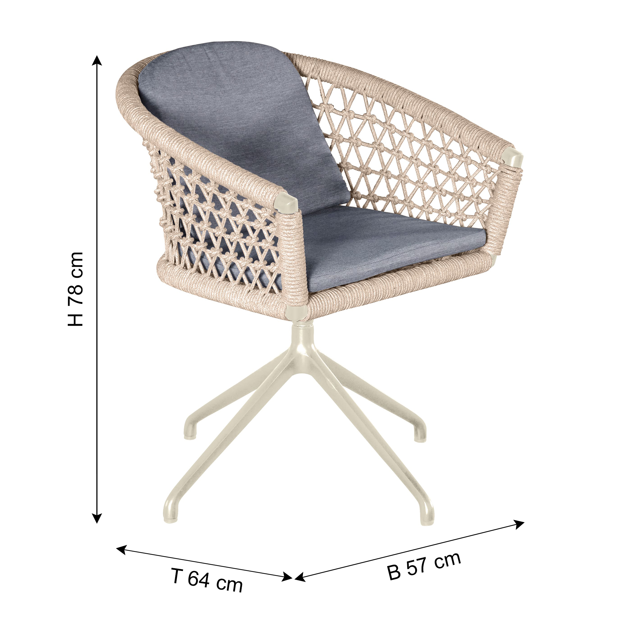 LC GARDEN Gartenstuhl BARI