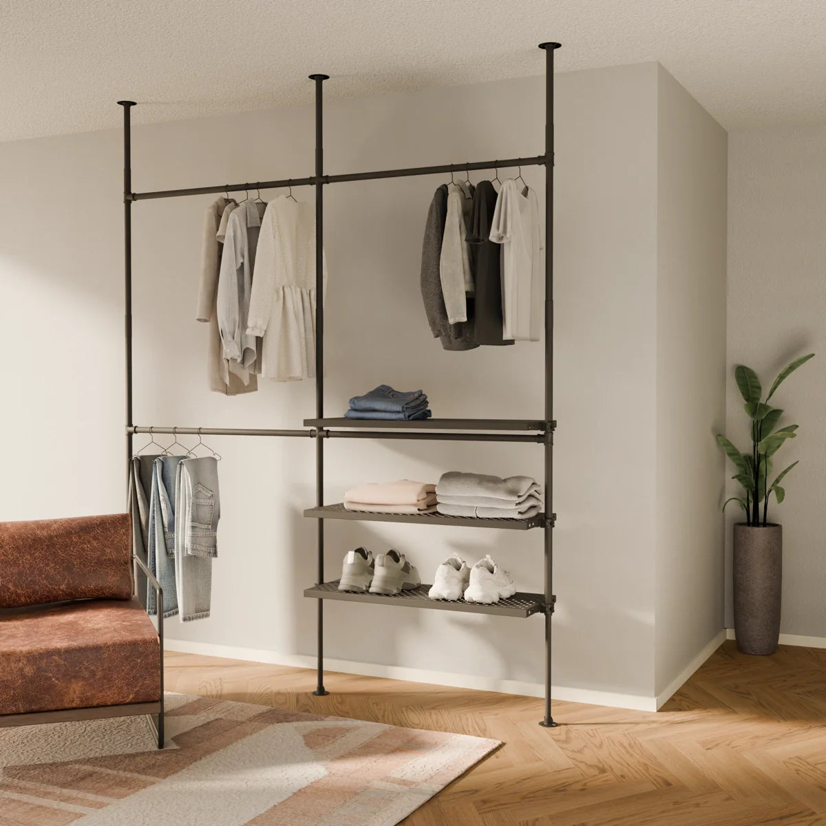 PAMO LOFT 2 METAL clothes rail system