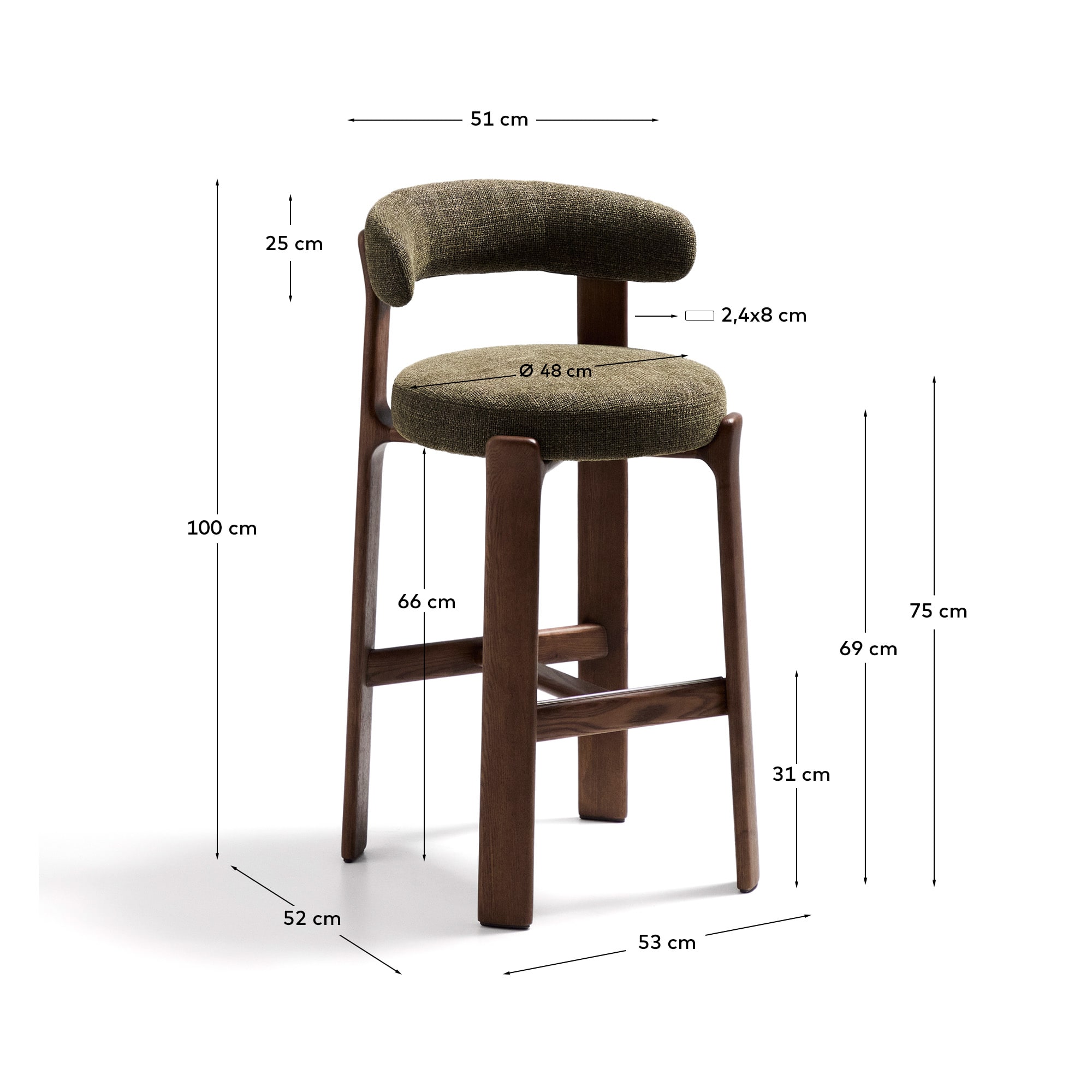 Kave Home GRANITE Footstool