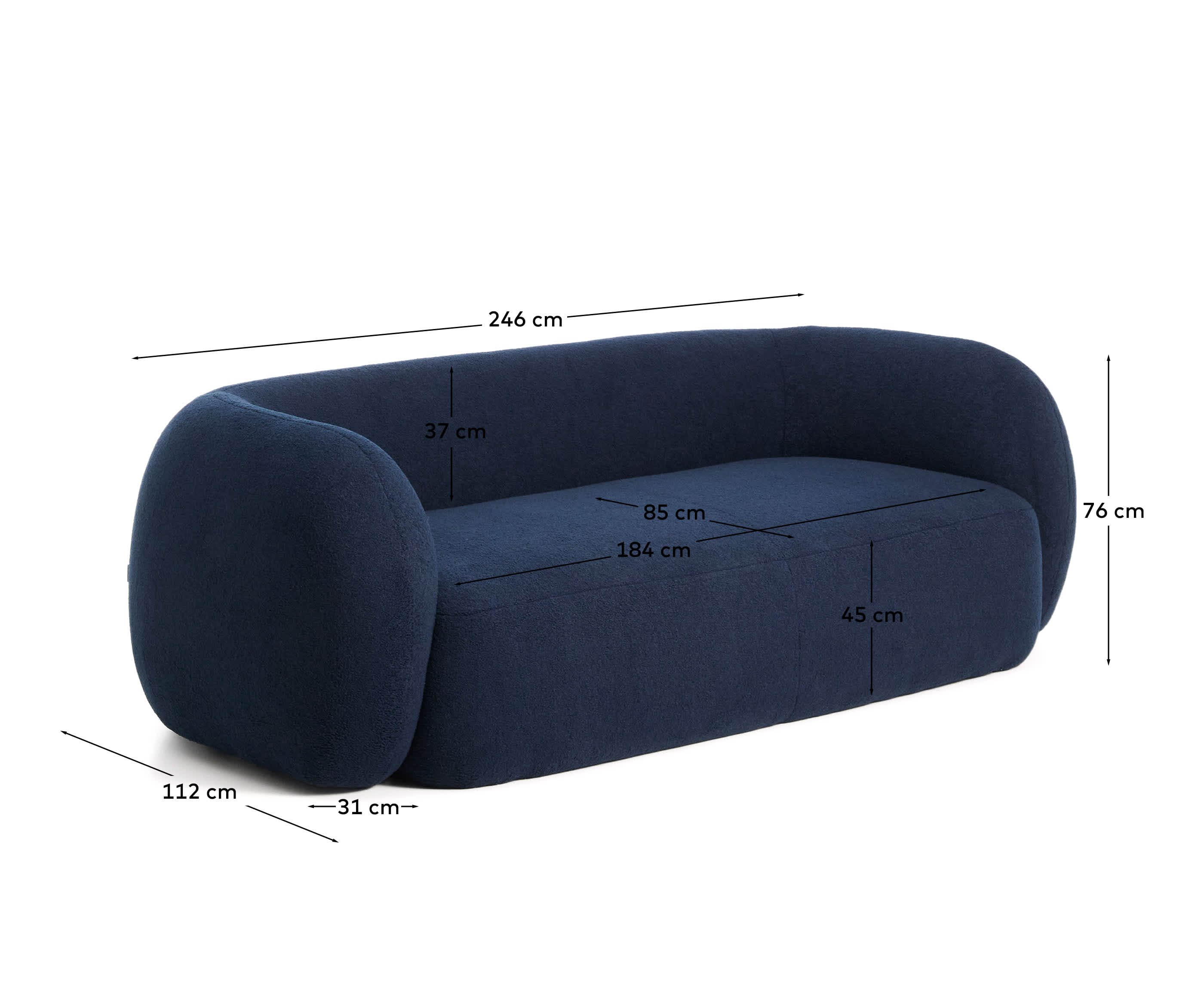 KAVE HOME Sofa MARTINA