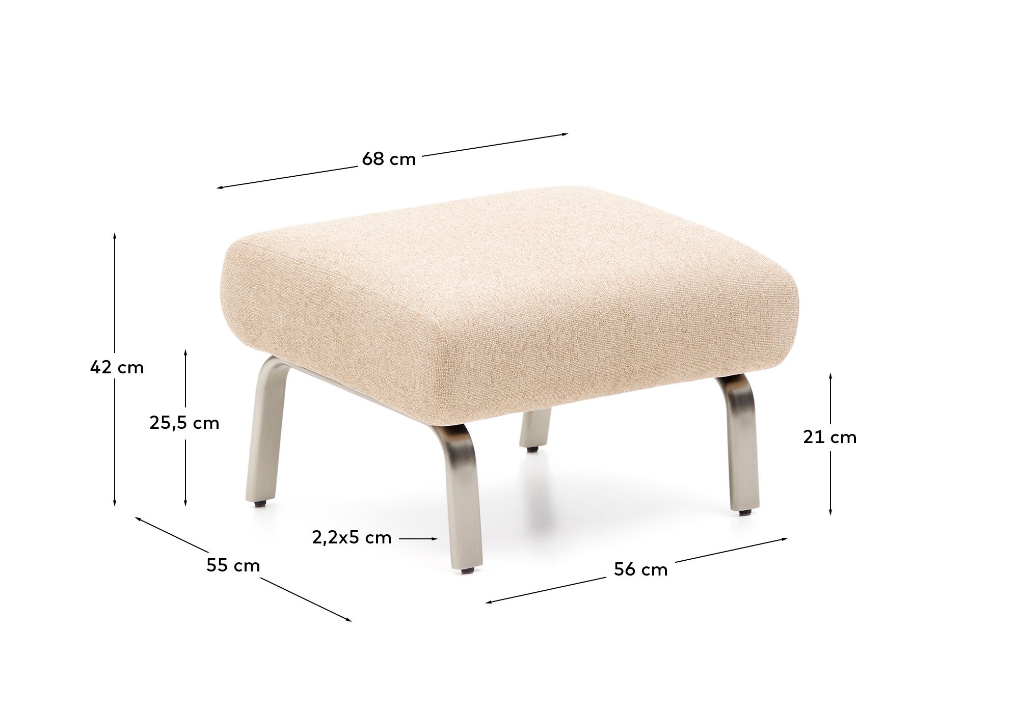 KAVE HOME Fußablage AMSEN