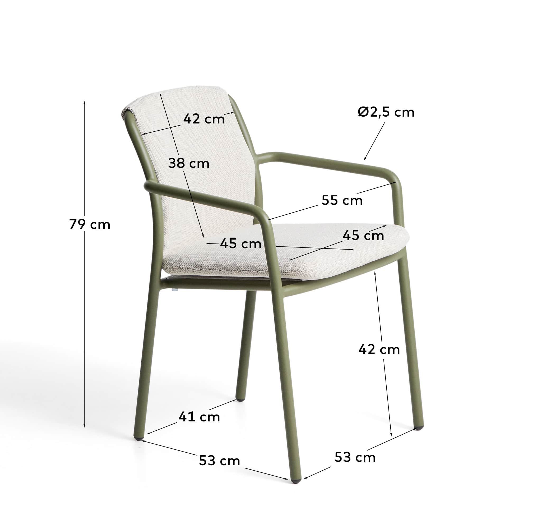 Kave Home Chaise de jardin LINOSA