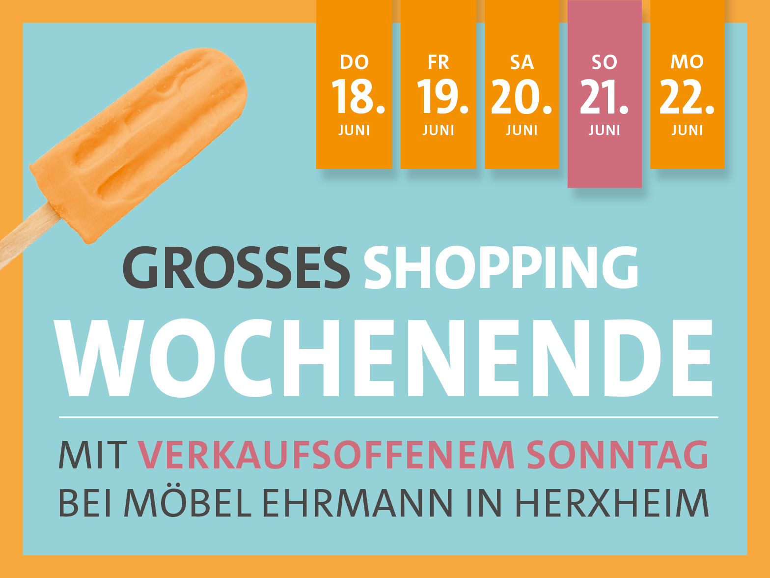 Großes Shoppingwochenende – mit verkaufsoffenem Sonntag!