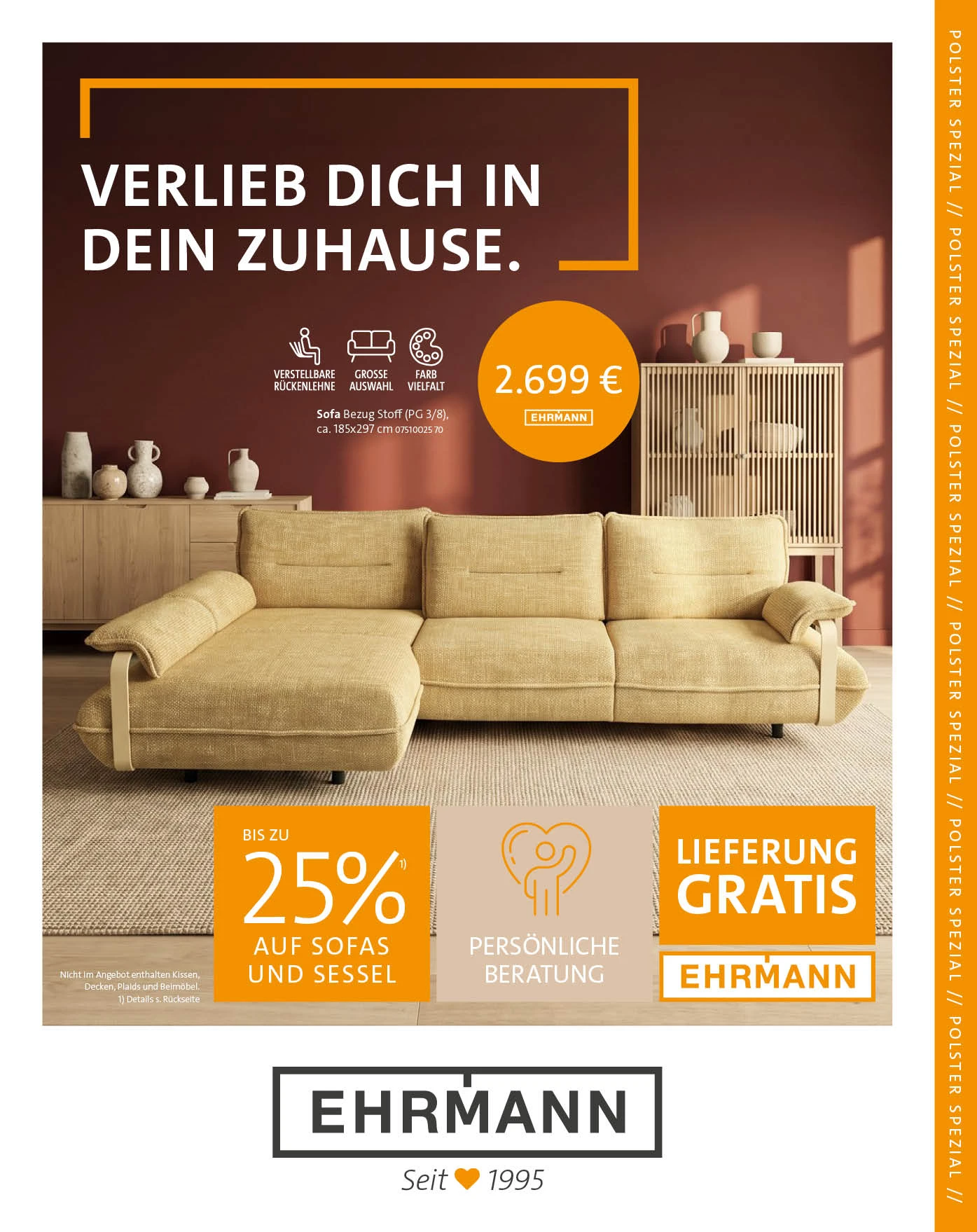 Fall in love with your home – Upholstery Special