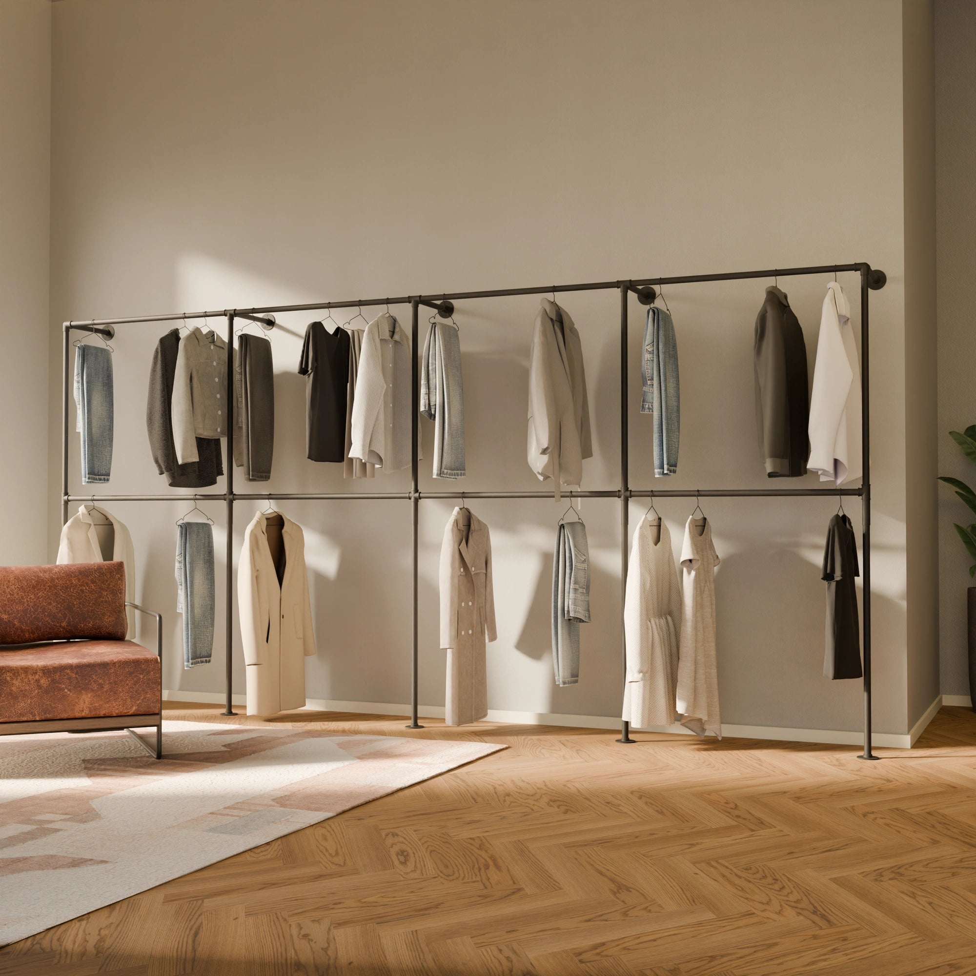 PAMO TIM DOUBLE 4 clothes rail system