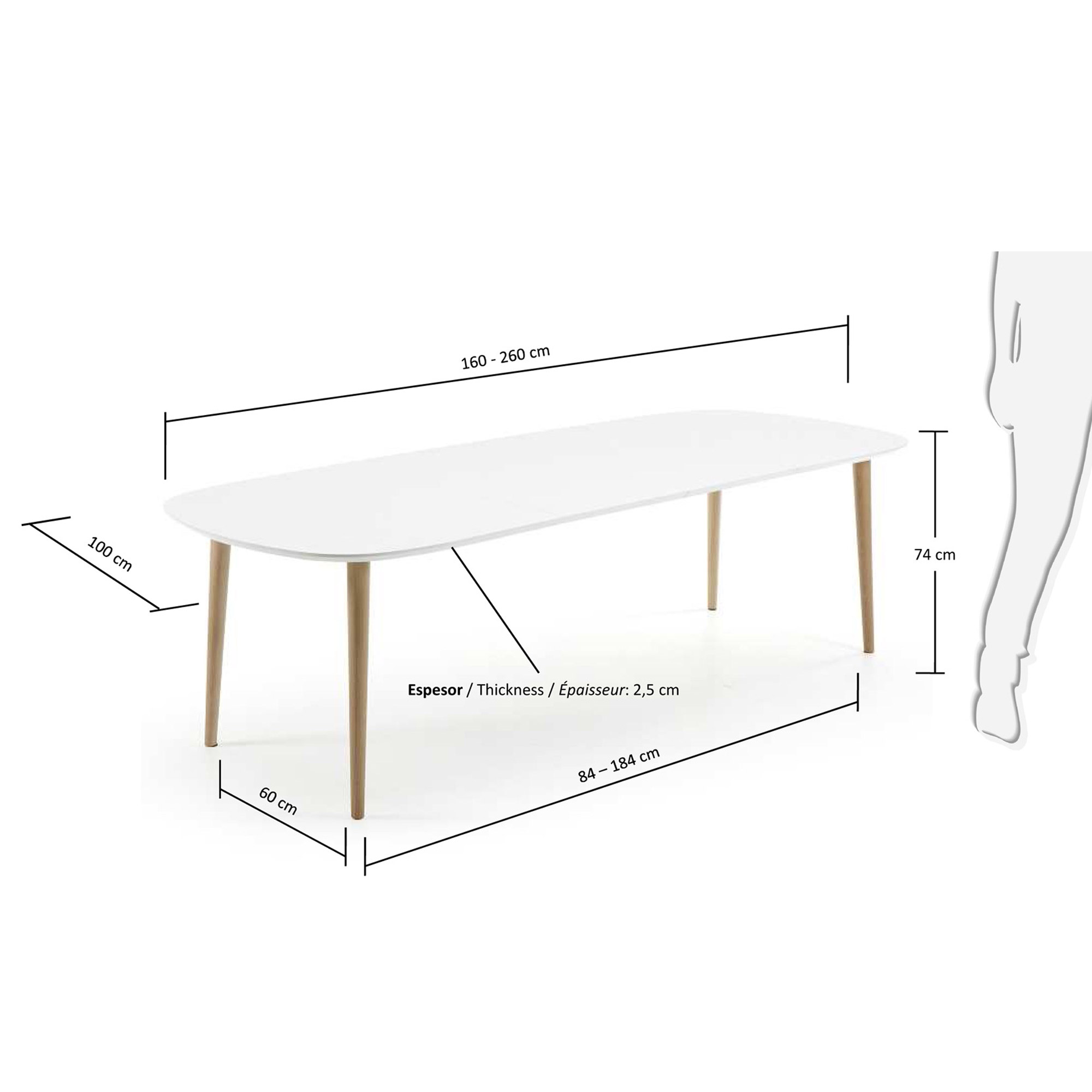 KAVE HOME Esstisch OQUI KAVE HOME Ausziehtisch OQUI