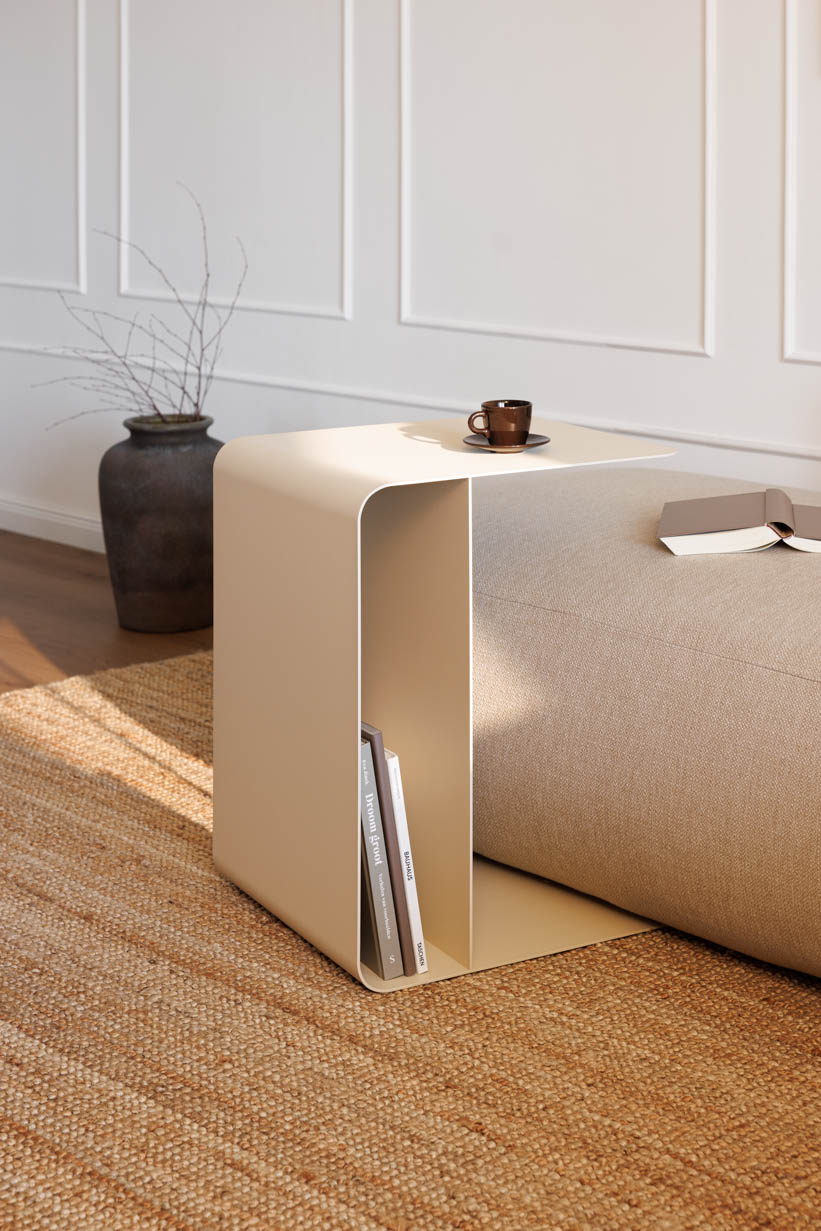 METALLBUDE Table d'appoint COSMO
