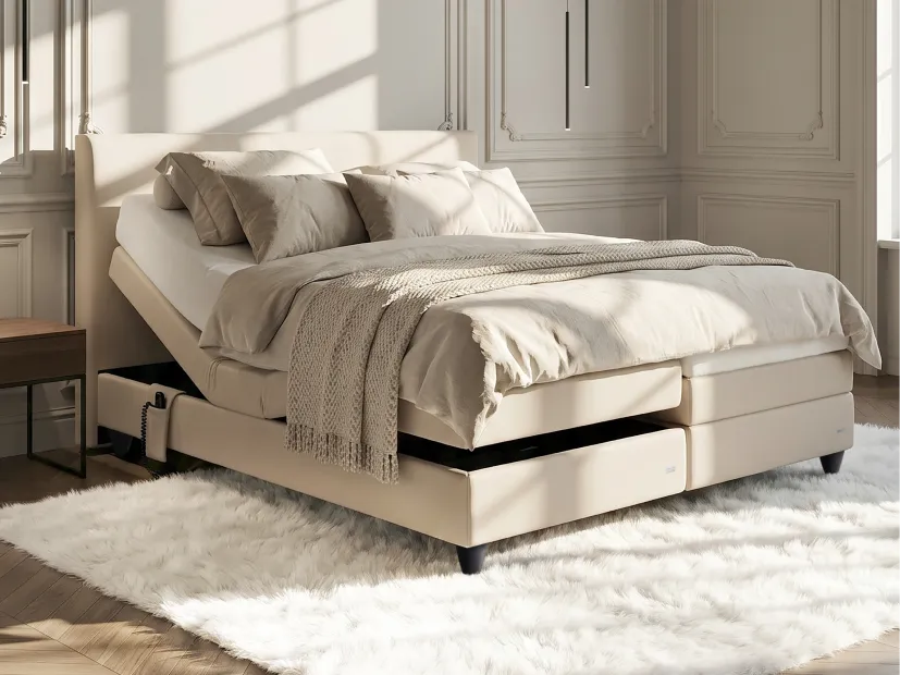 Motor-Boxspringbett Movida von RUF Betten mit verstellbarem Kopf- und Fußteil