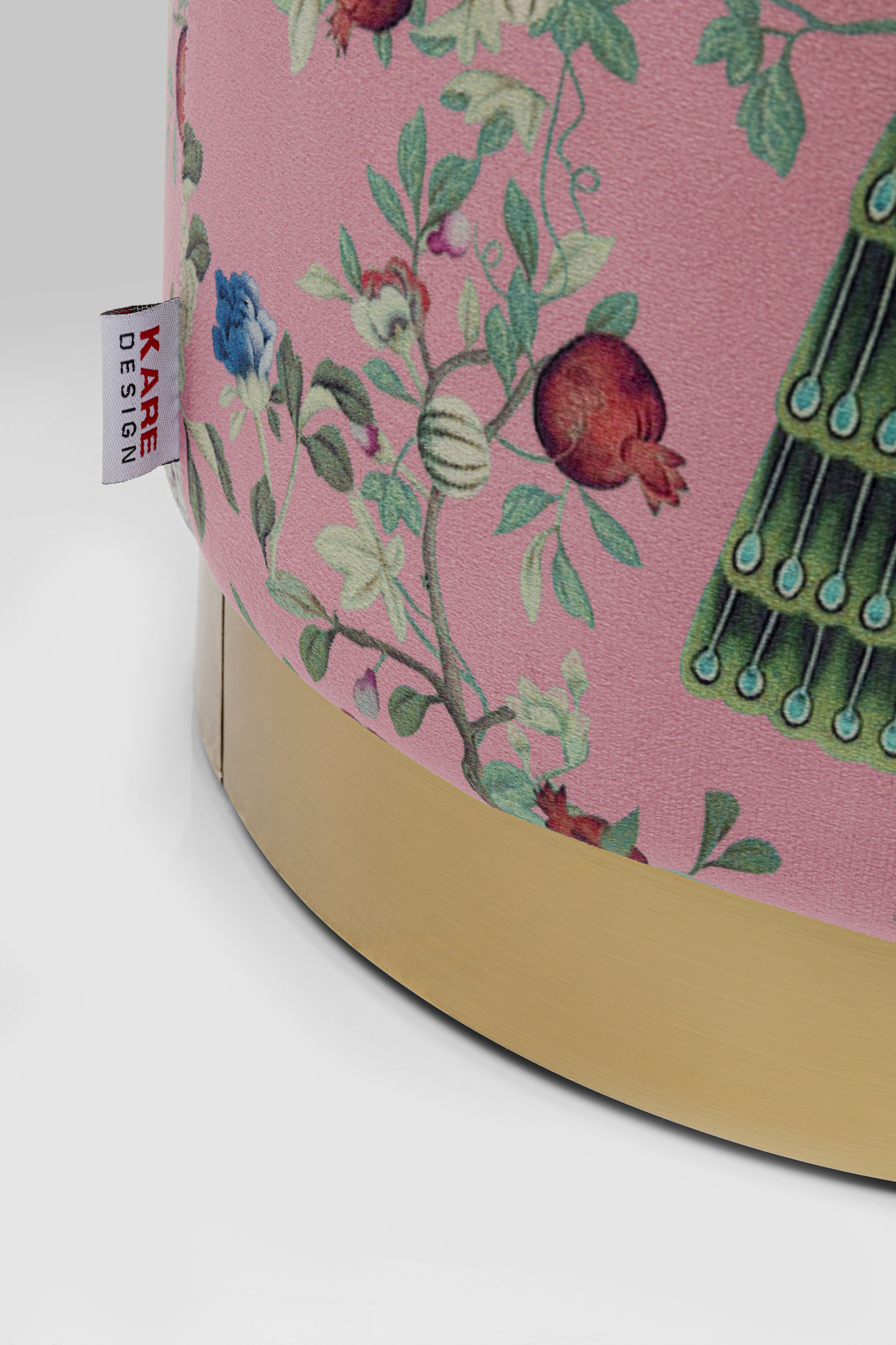 KARE Hocker CHERRY PEACOCK KARE Hocker CHERRY PEACOCK