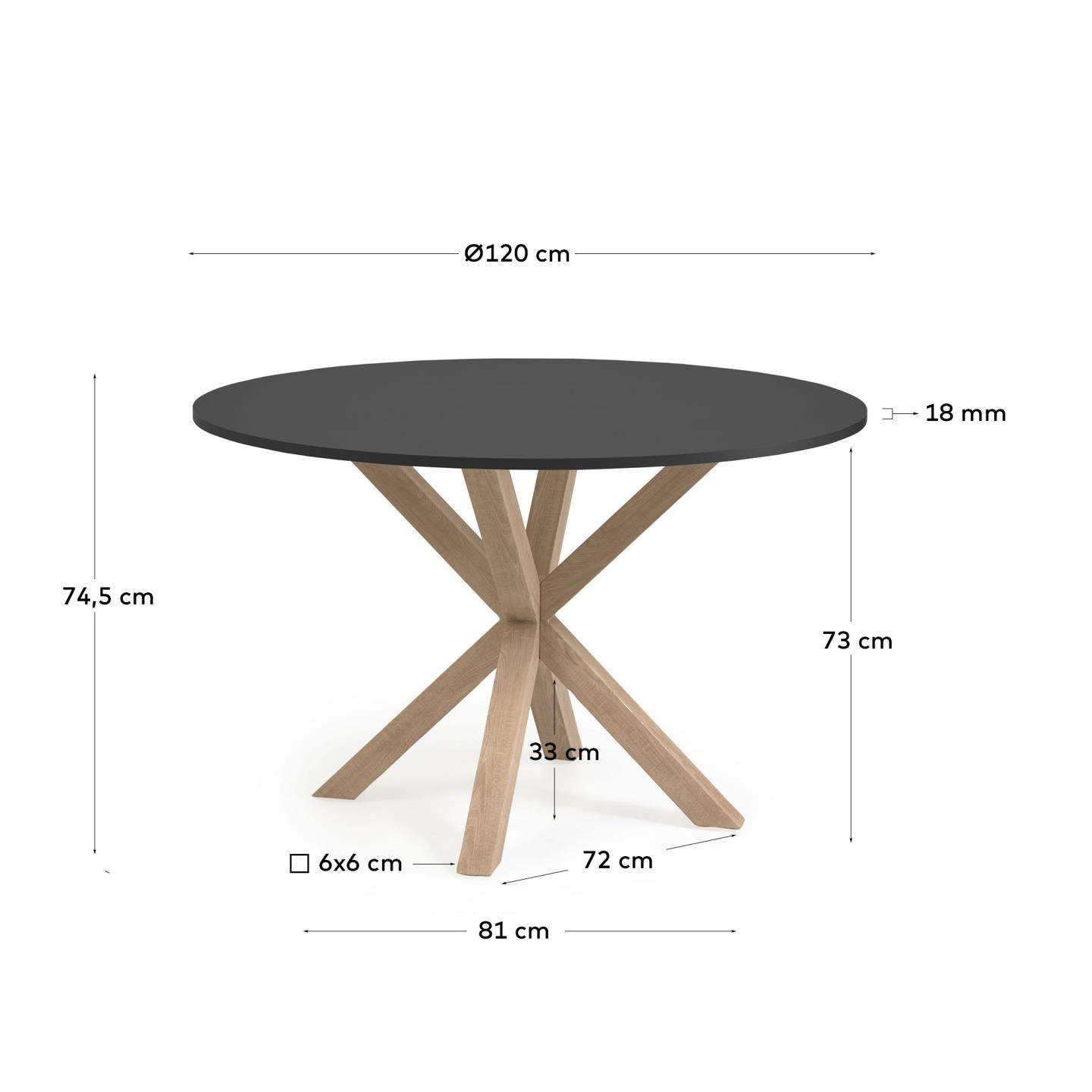 Kave Home Table de salle à manger ARGO