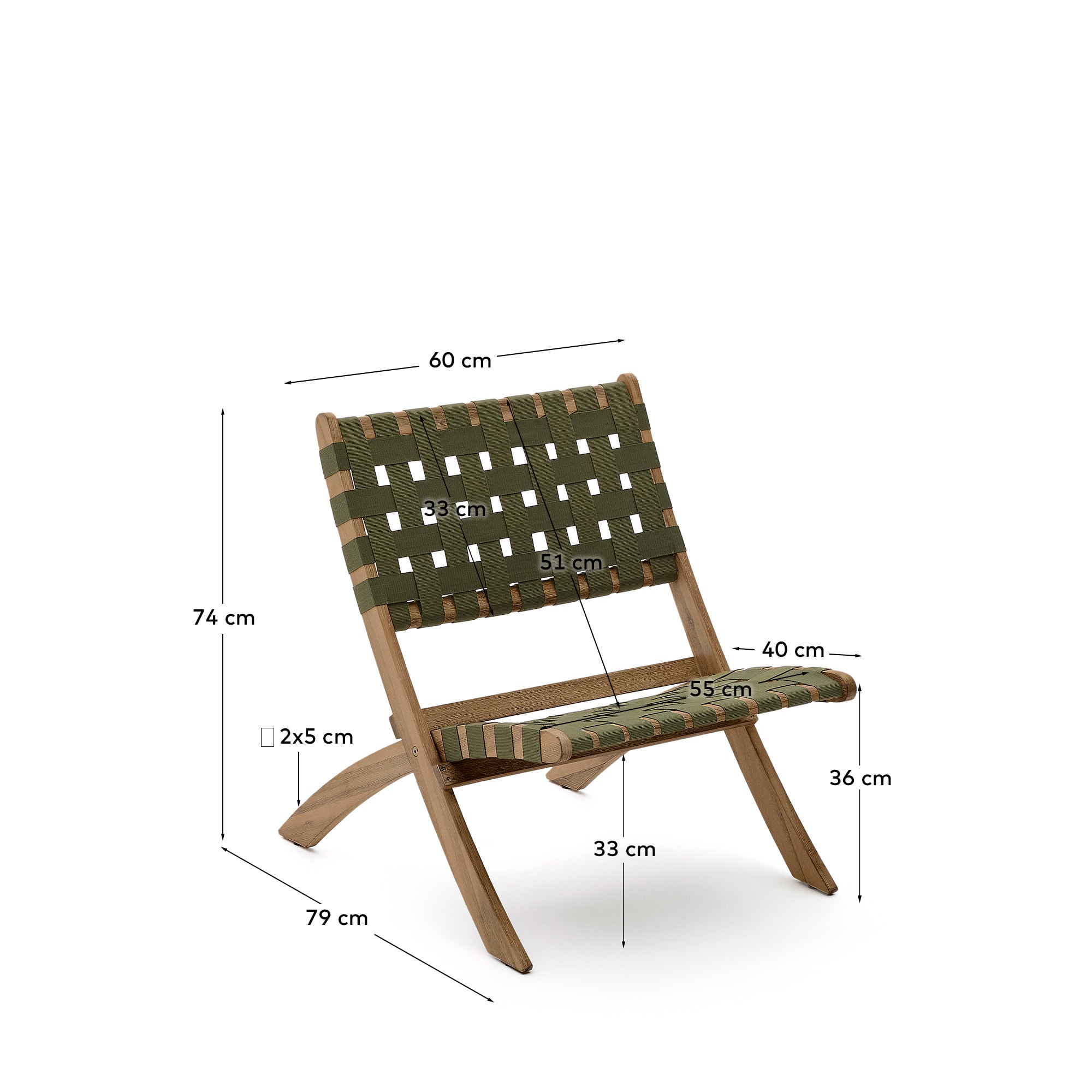 KAVE HOME Gartensessel CHABELI