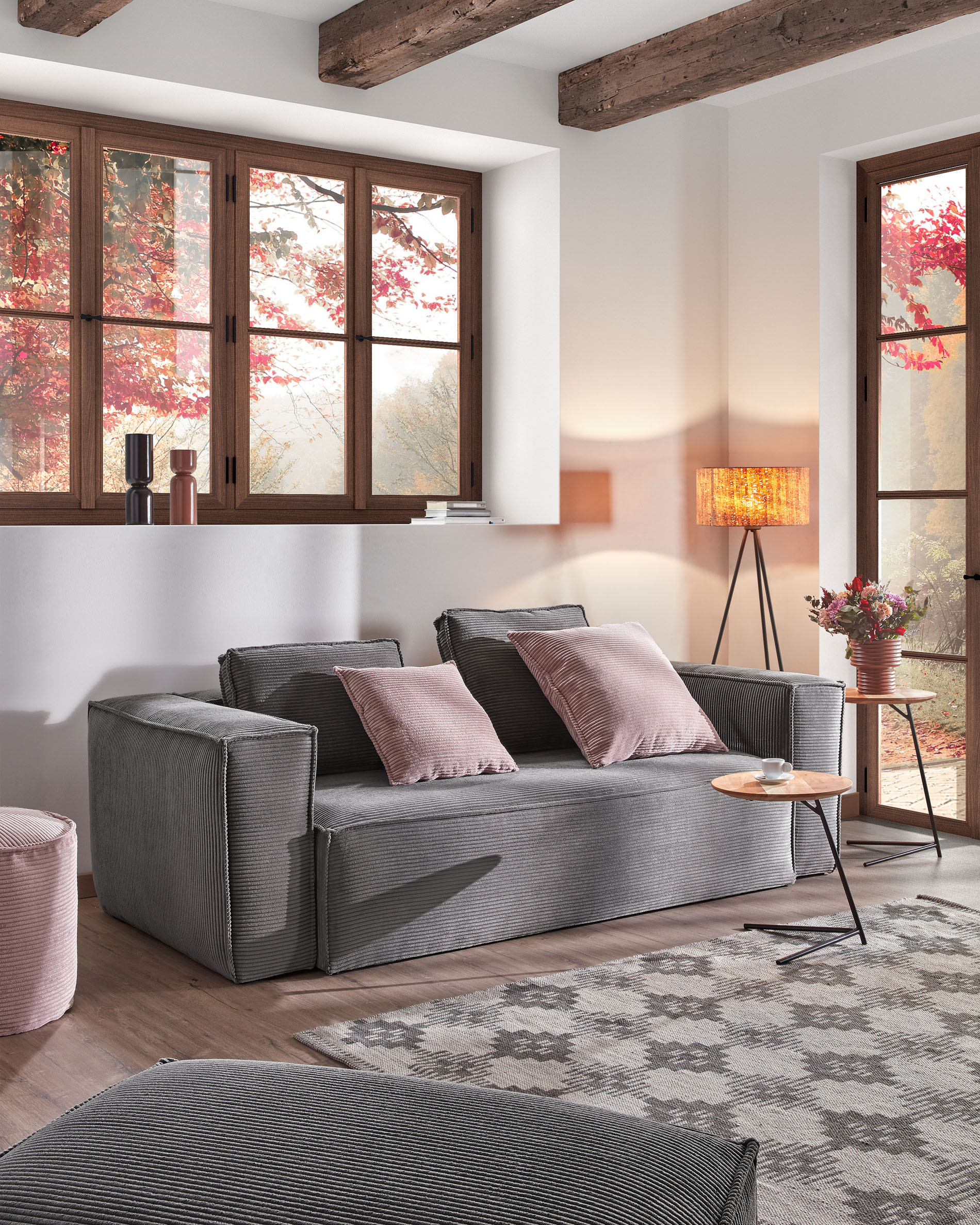 KAVE HOME Sofa ZENIRA KAVE HOME Beistelltisch-Set ASHA