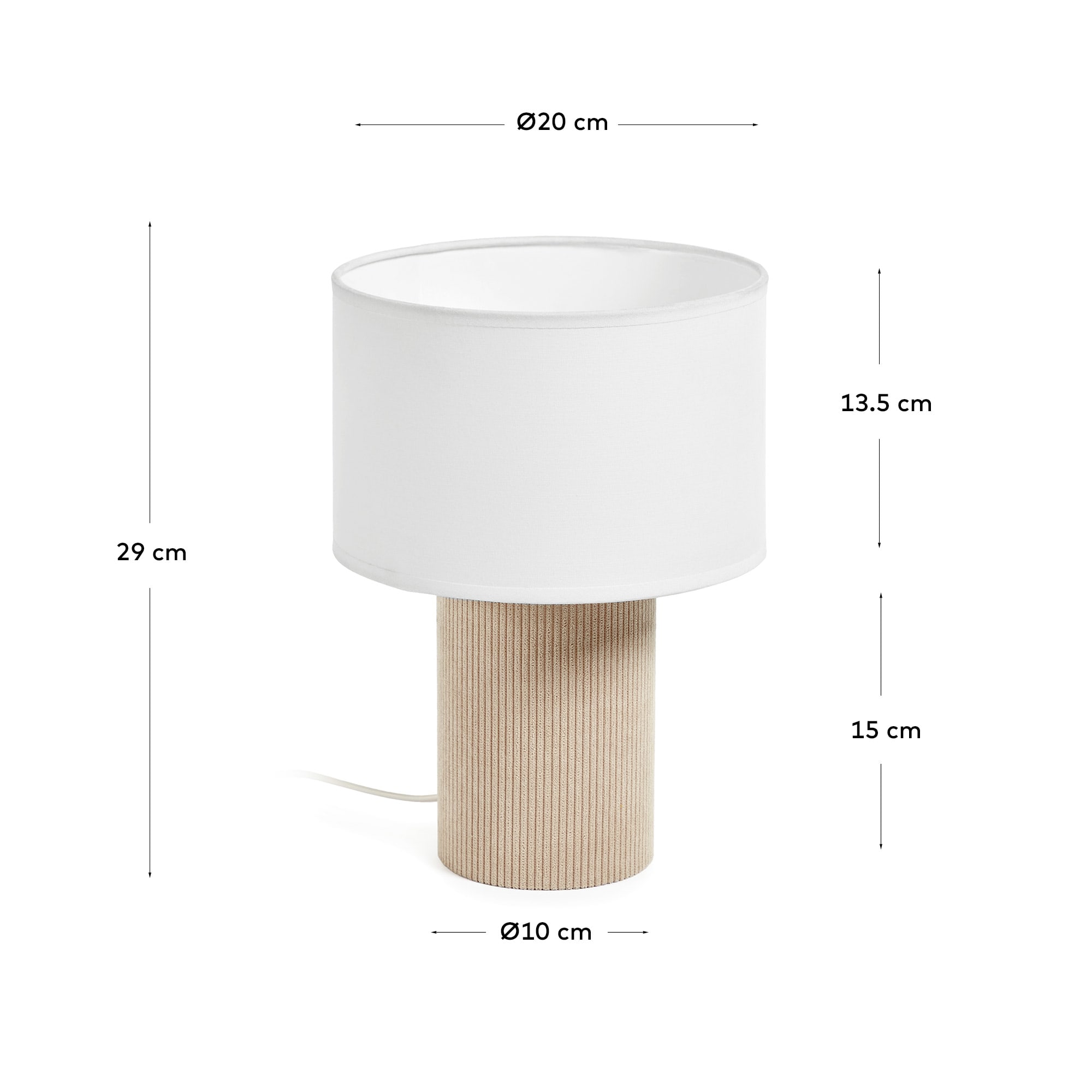 KAVE HOME Tischleuchte BIANELLA