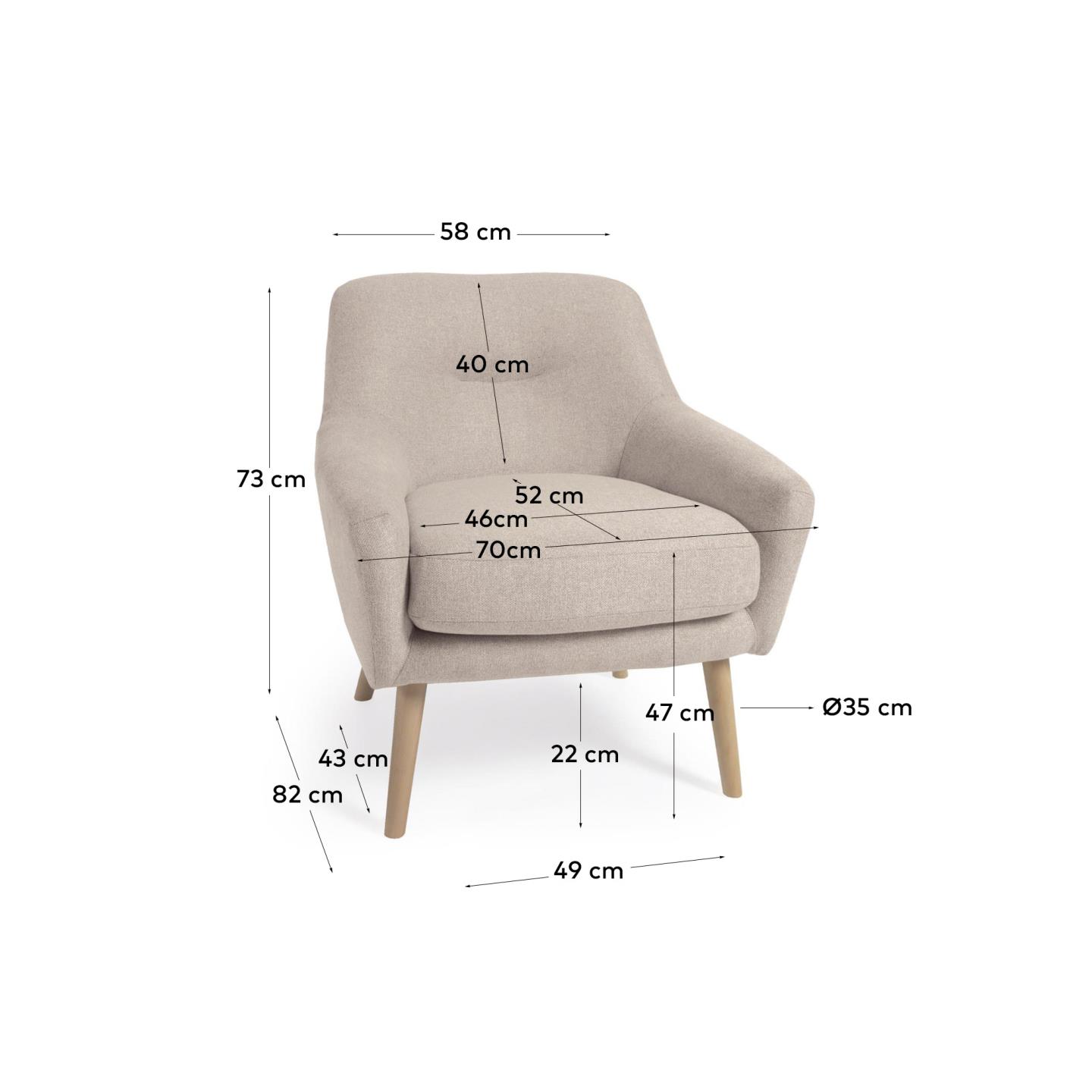 KAVE HOME Sessel CANDELA KAVE HOME Sessel CANDELA