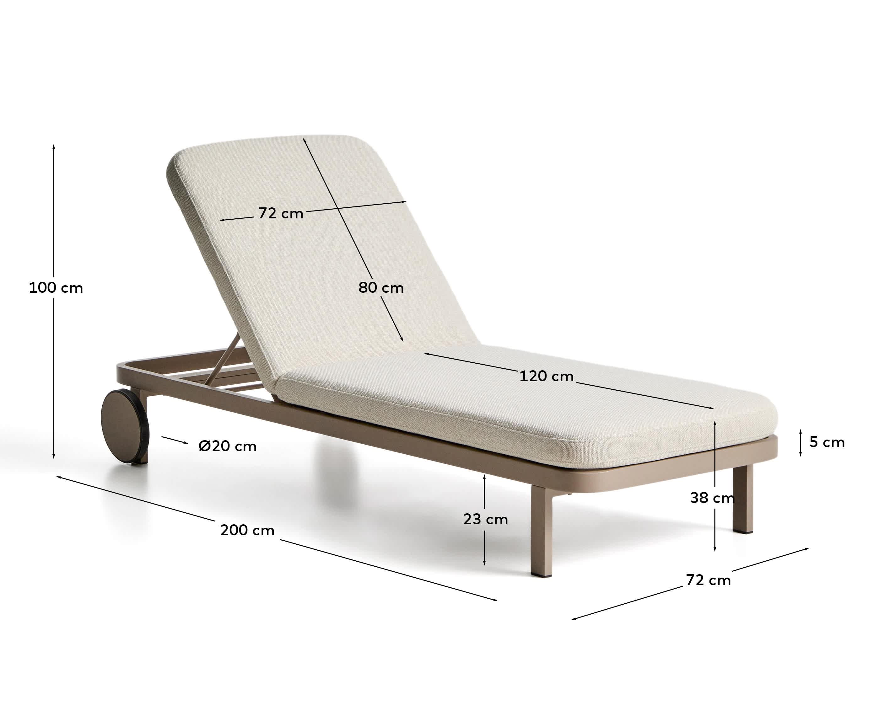 KAVE HOME Sonnenliege KIONIA