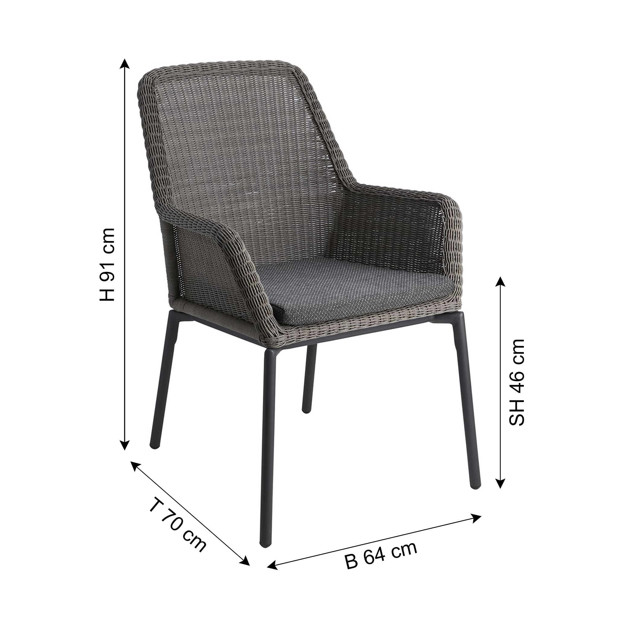 BRAFAB Gartenstuhl DIMMA