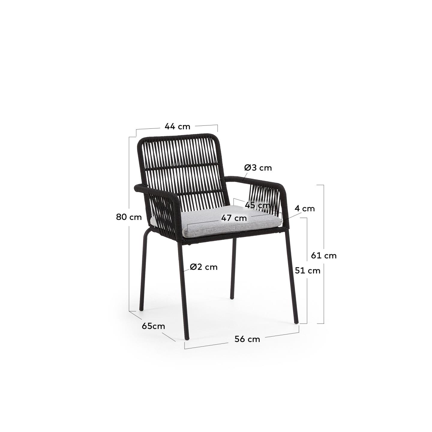 KAVE HOME Gartenstuhl SAMANTA