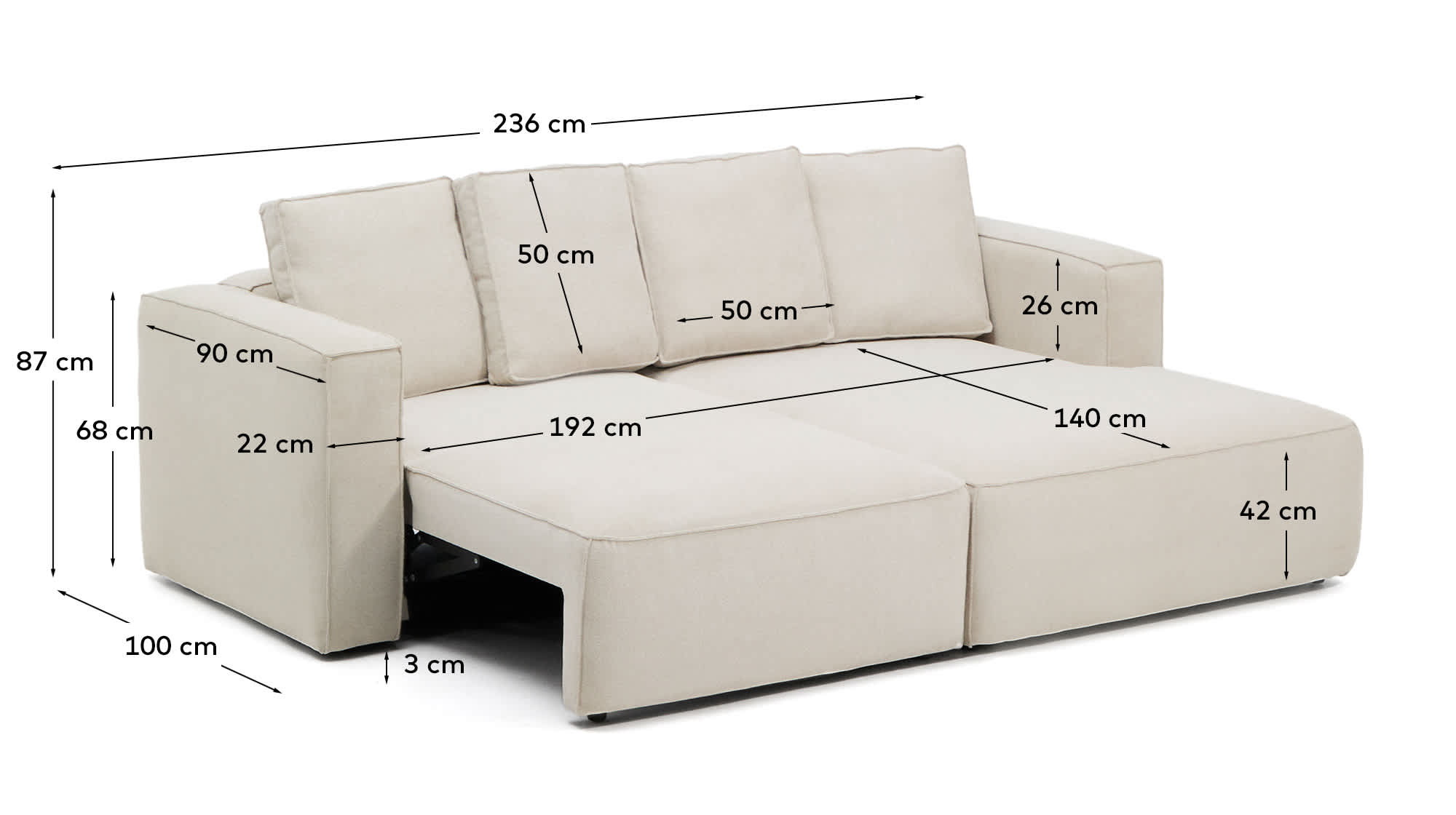 KAVE HOME Sofa MARELA