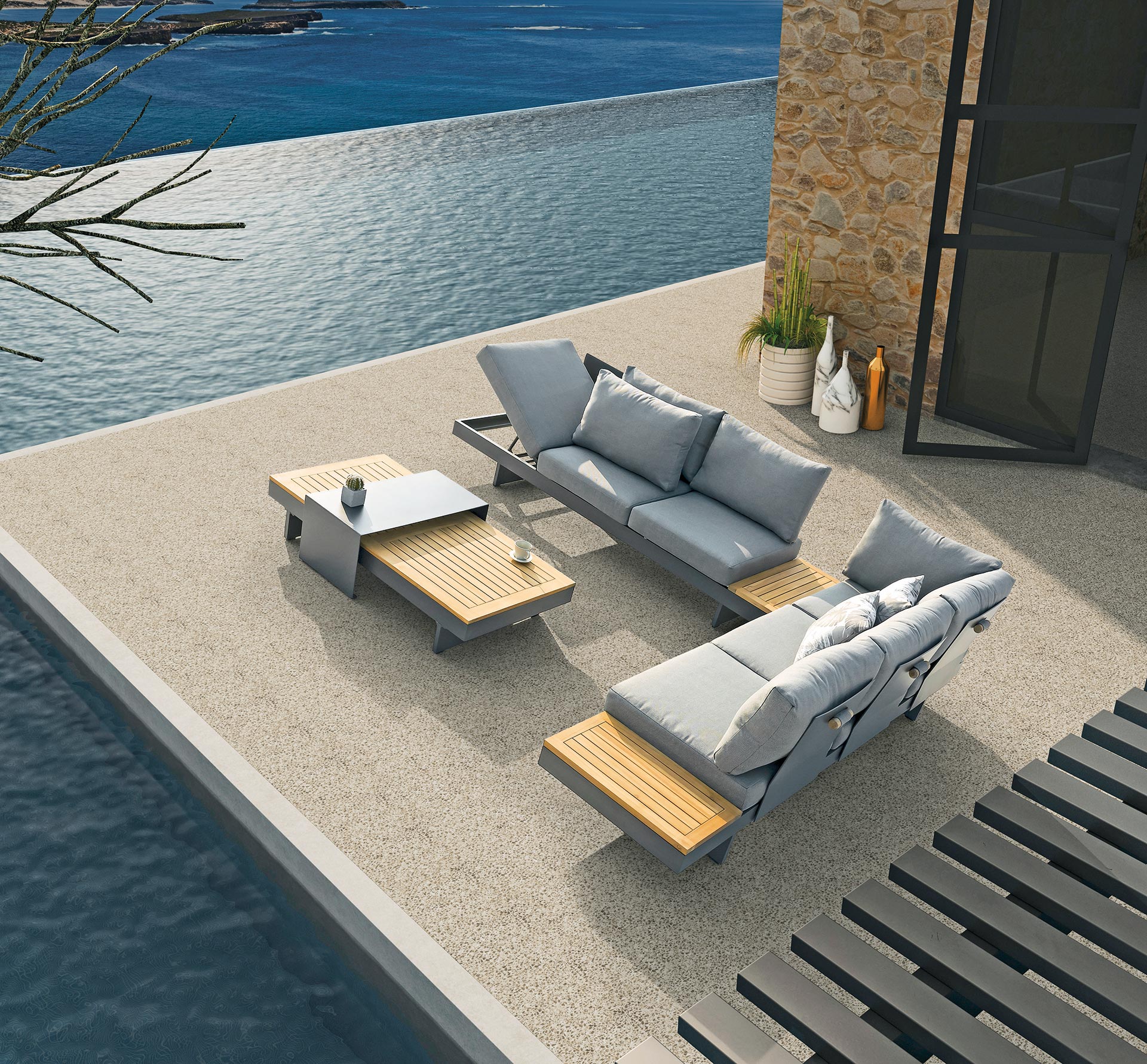 Gartenlounge-Set ACCRA