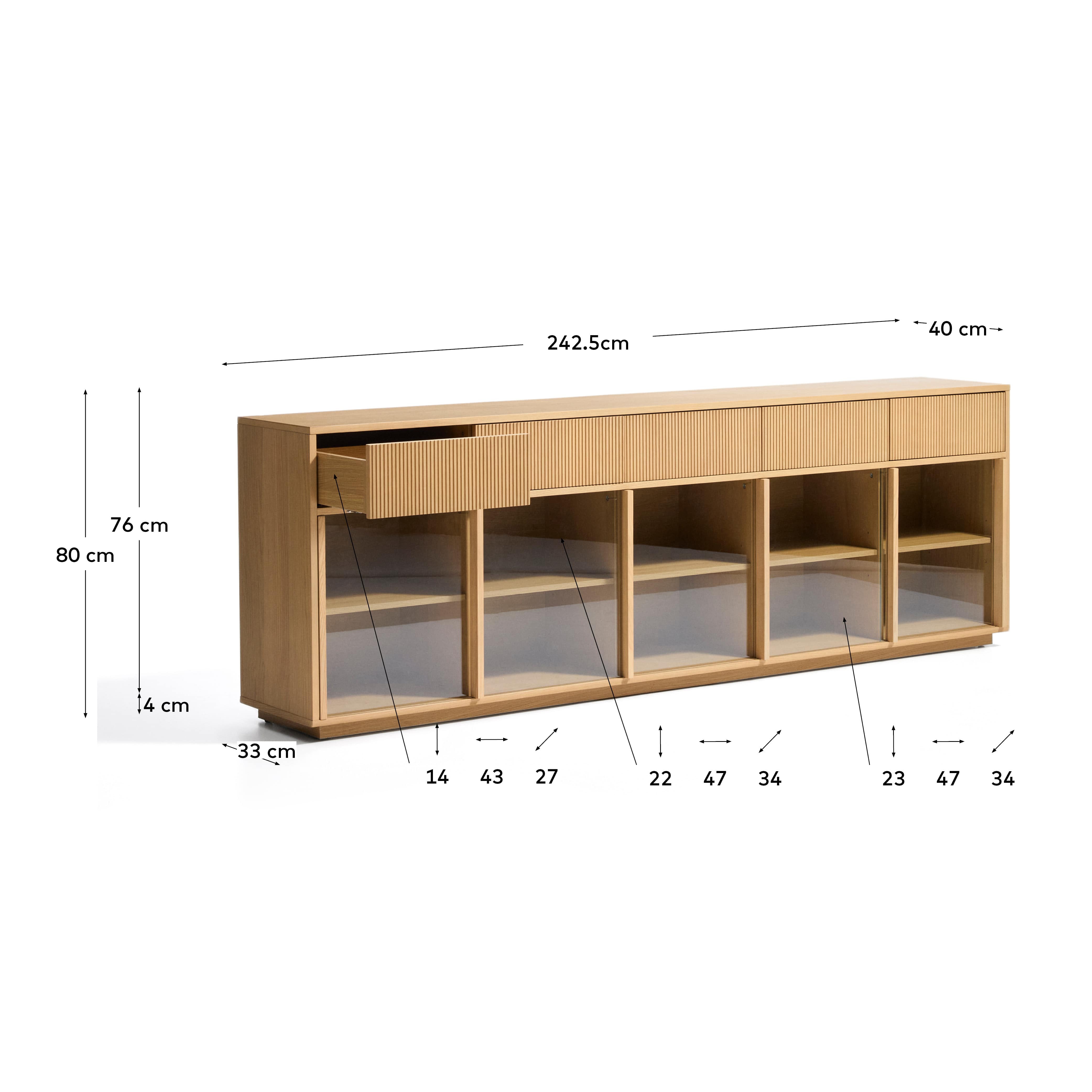 KAVE HOME Sideboard HELVINE