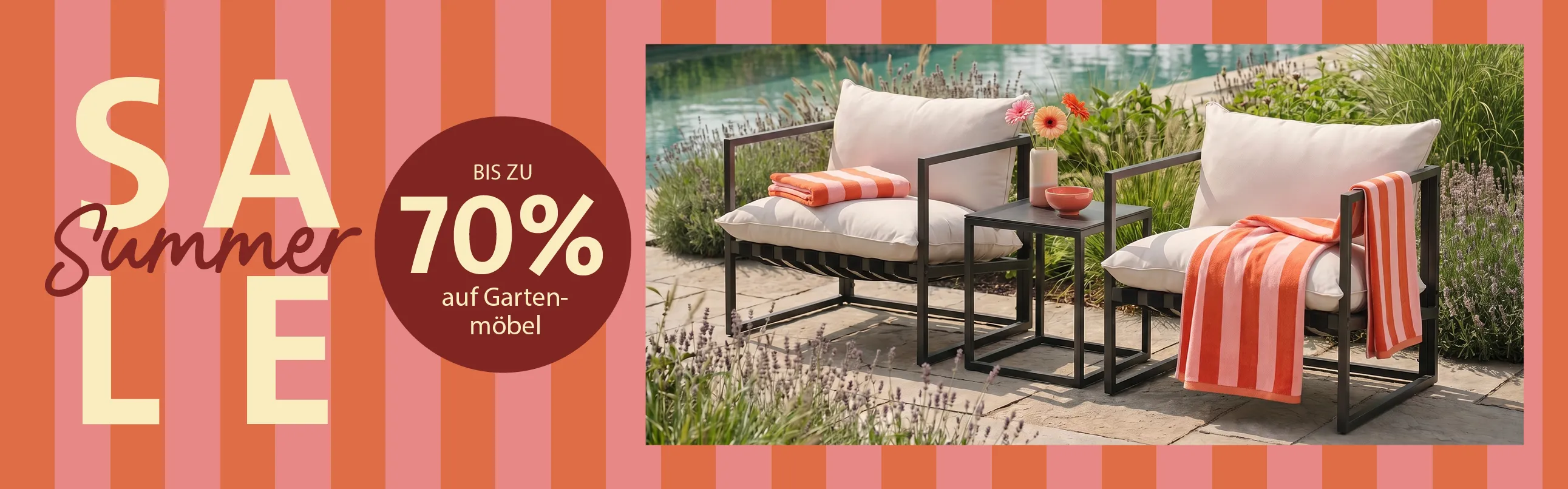 Summer Sale – Bis zu 70 % auf Gartenmöbel