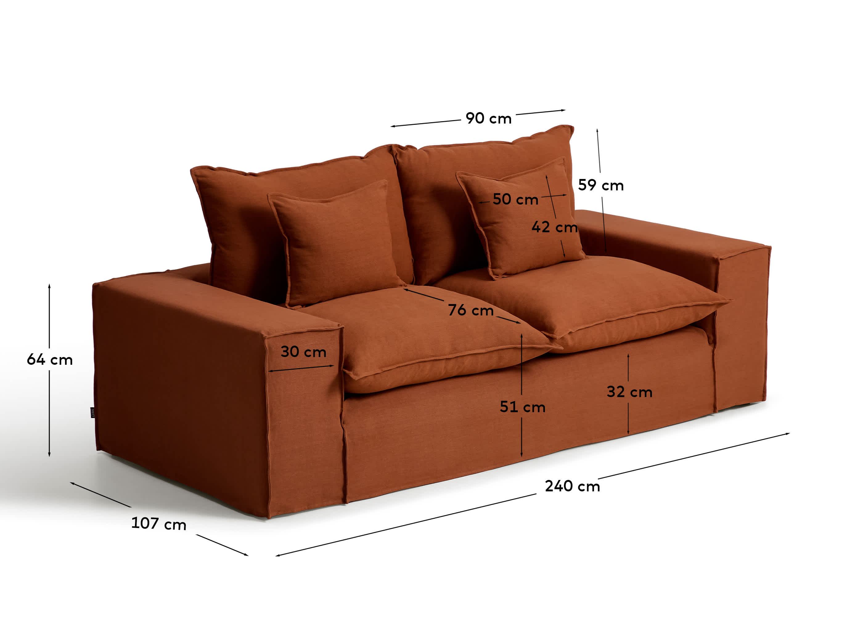 KAVE HOME Sofa ANARELA