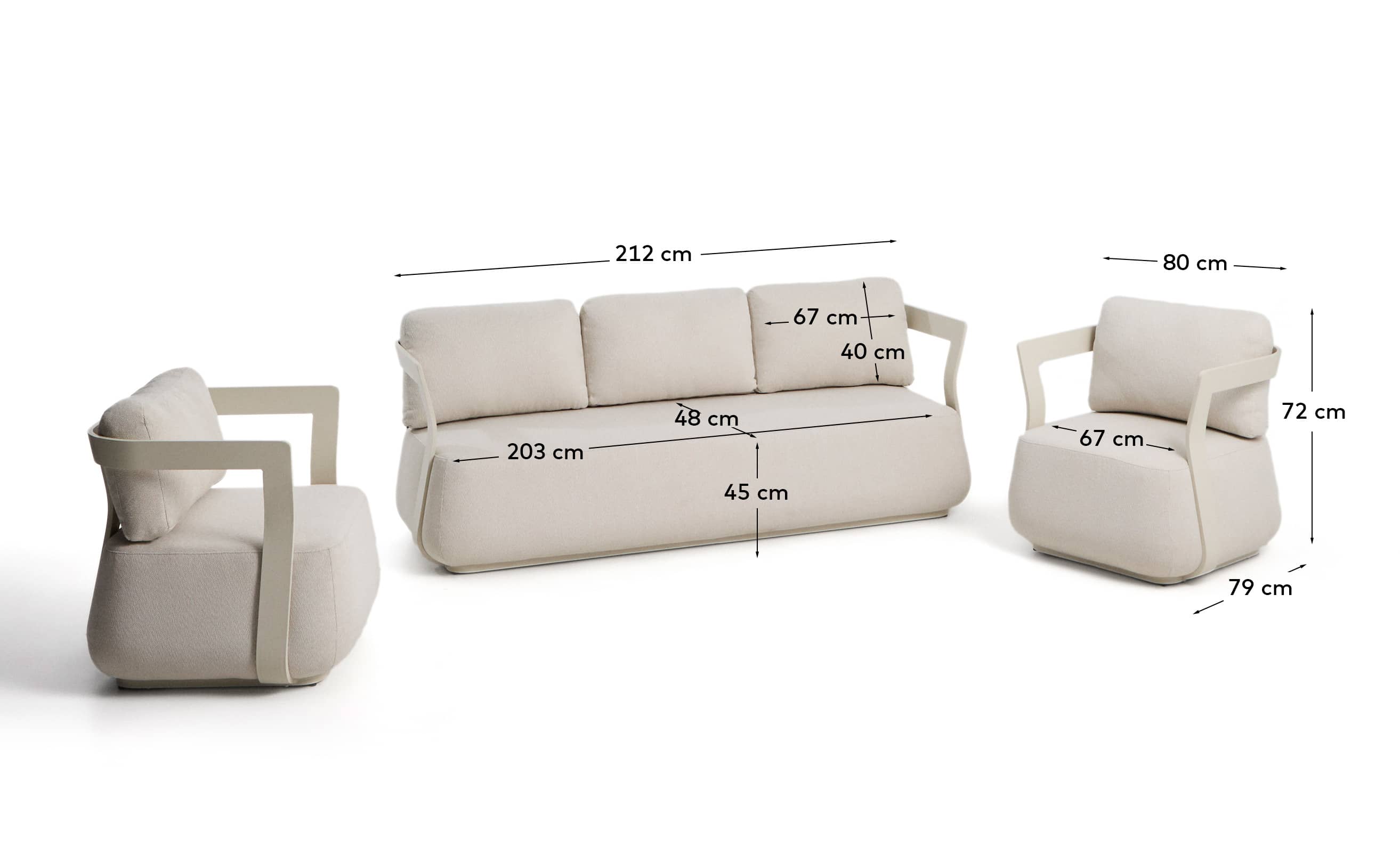 KAVE HOME Gartenlounge-Set TAMARIS