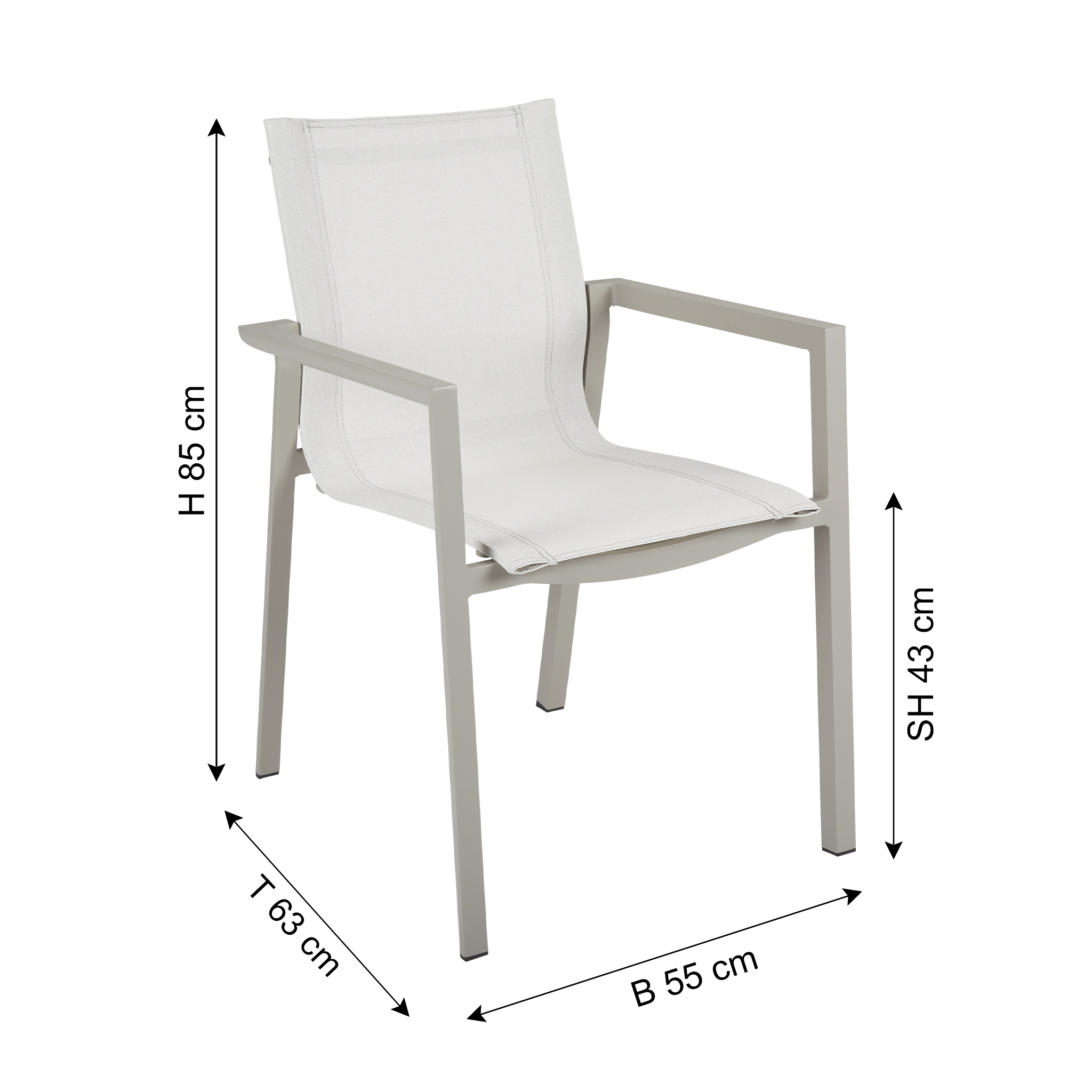 BRAFAB Gartenstuhl DELIA