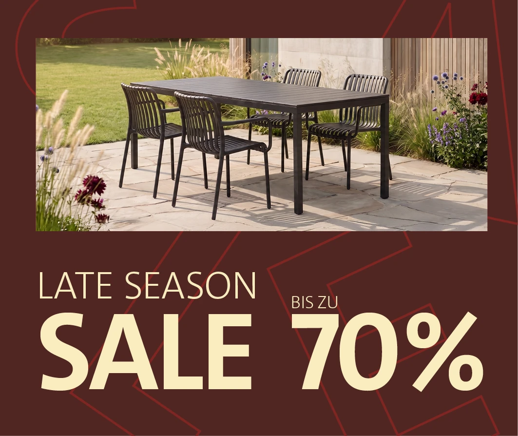 Letzte Chance – Bis zu 70 % auf Gartenmöbel!