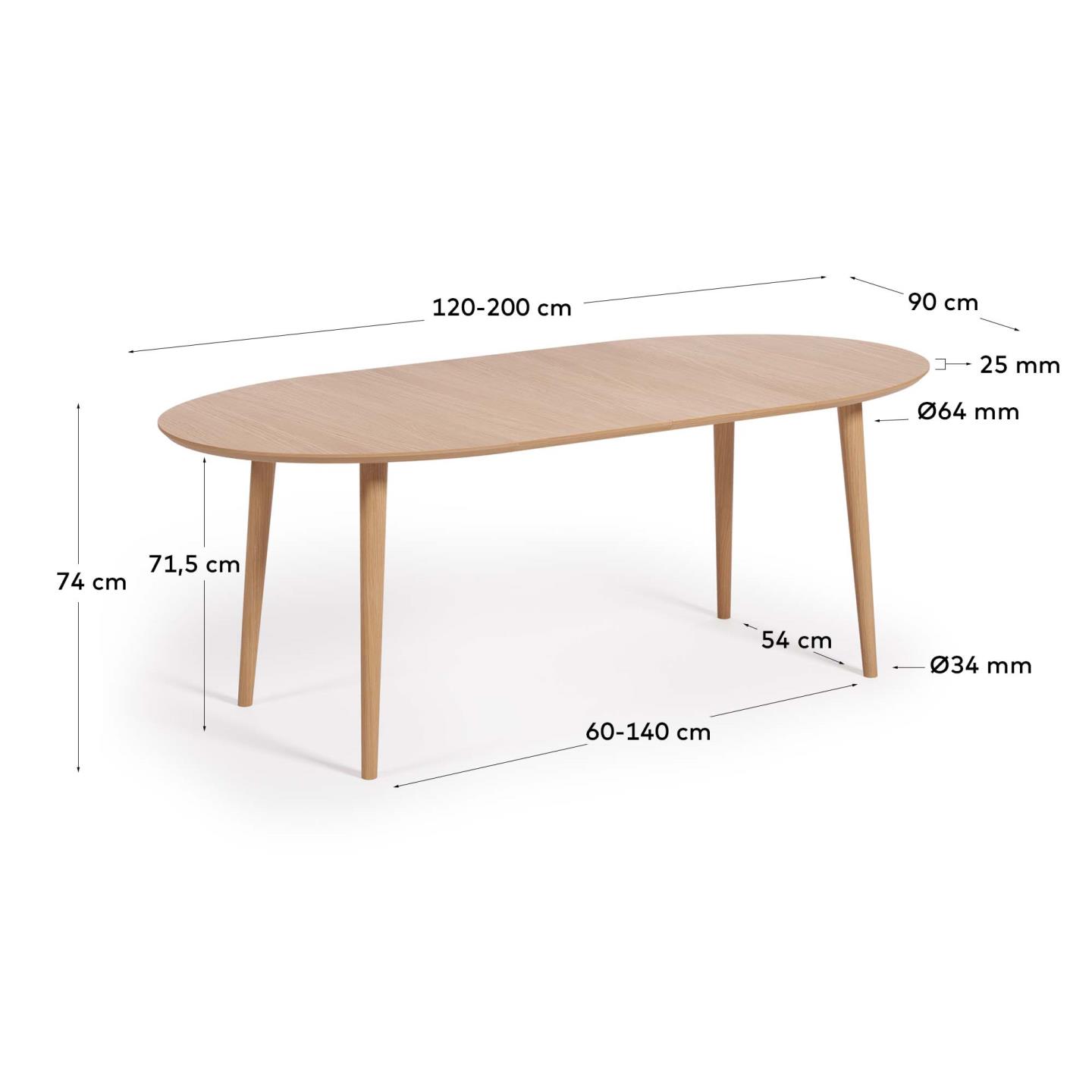 KAVE HOME Esstisch OQUI KAVE HOME Ausziehtisch OQUI
