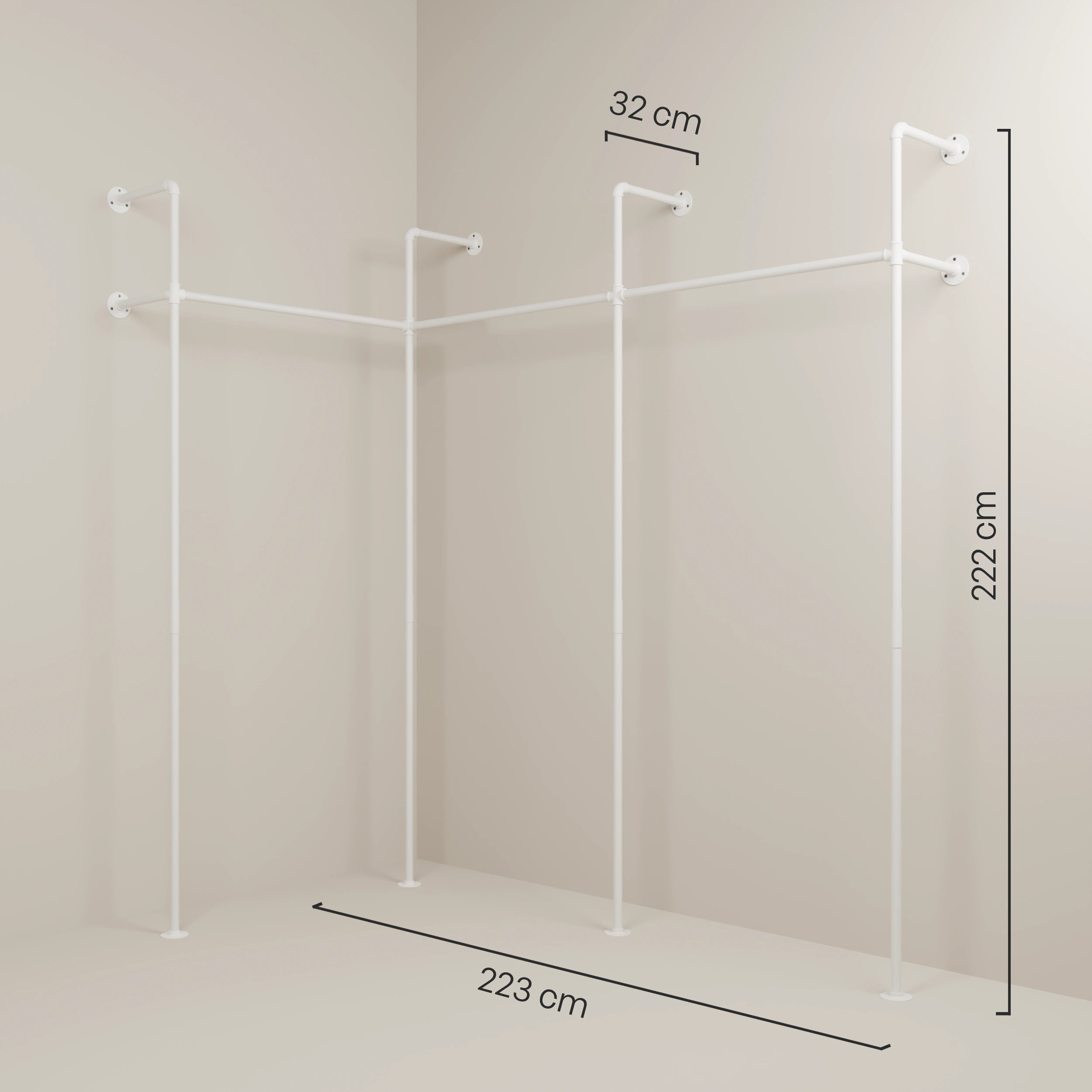 PAMO DESIGN Kleiderstangensystem KIM EDGE 3