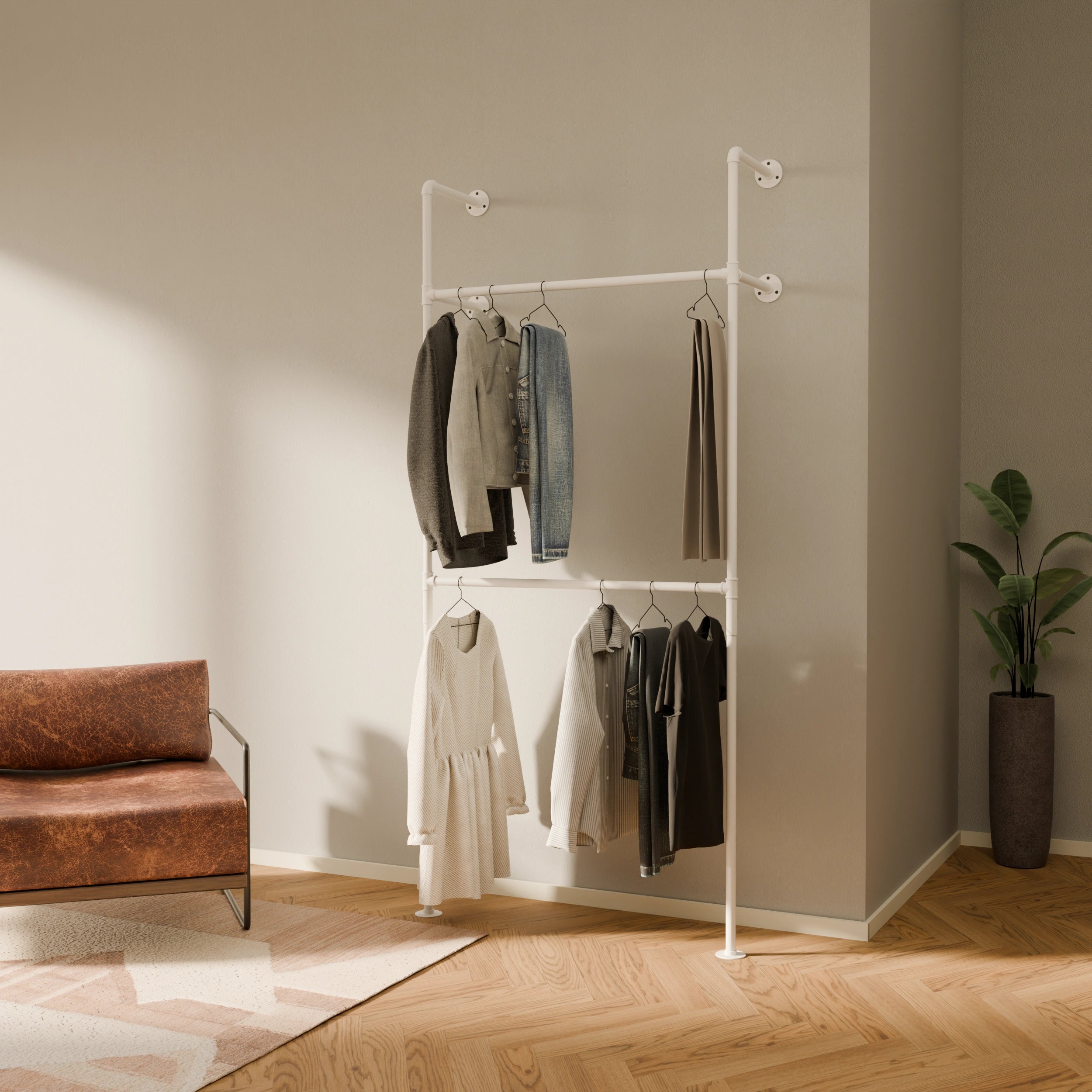 Système de tringle à vêtements PAMO KIM DOUBLE 1