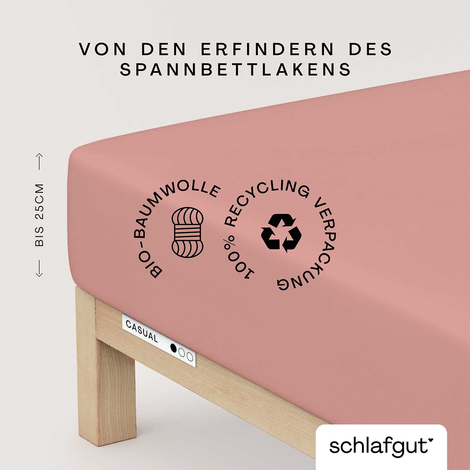 SCHLAFGUT Spannbettlaken CASUAL