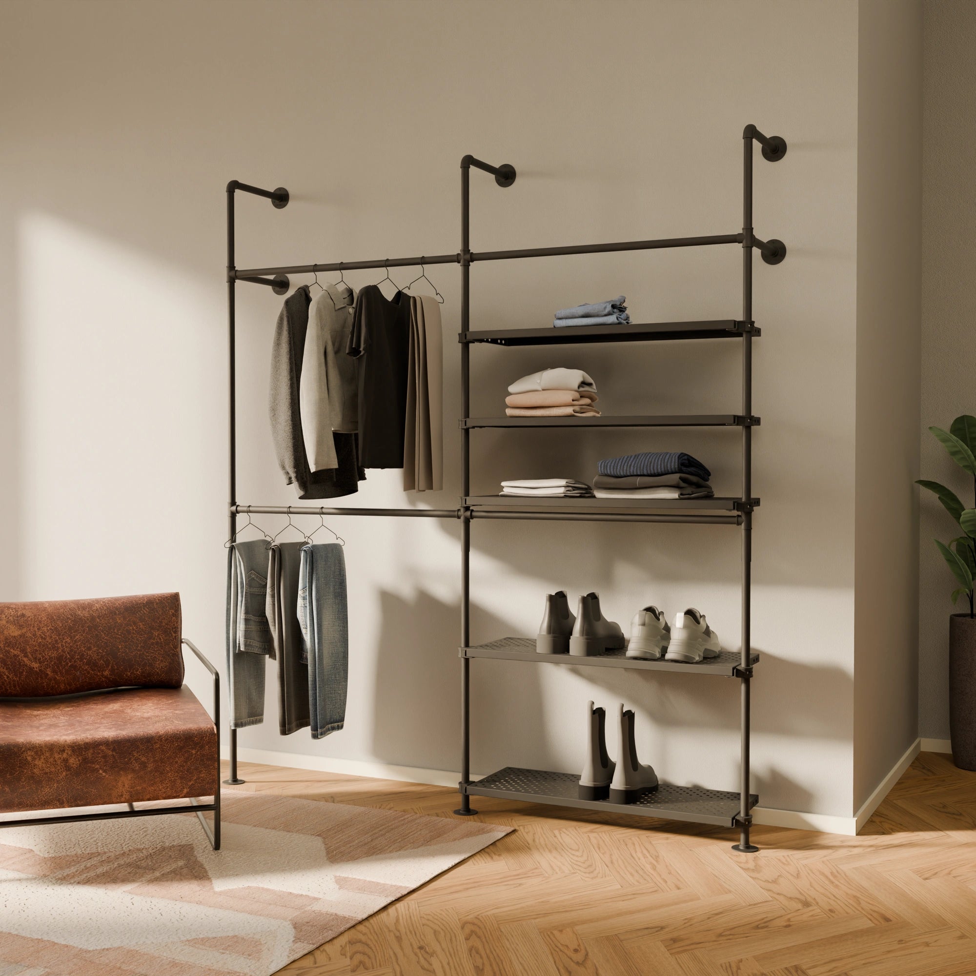 PAMO KIM DOUBLE 2 METAL clothes rail system