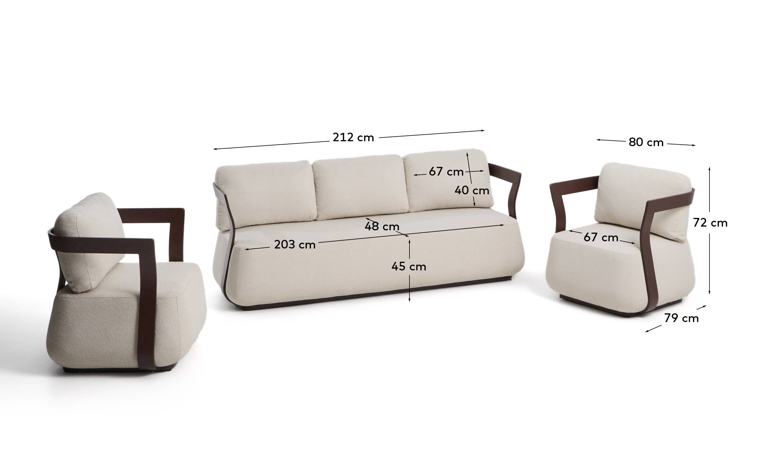 KAVE HOME Gartenlounge-Set TAMARIS