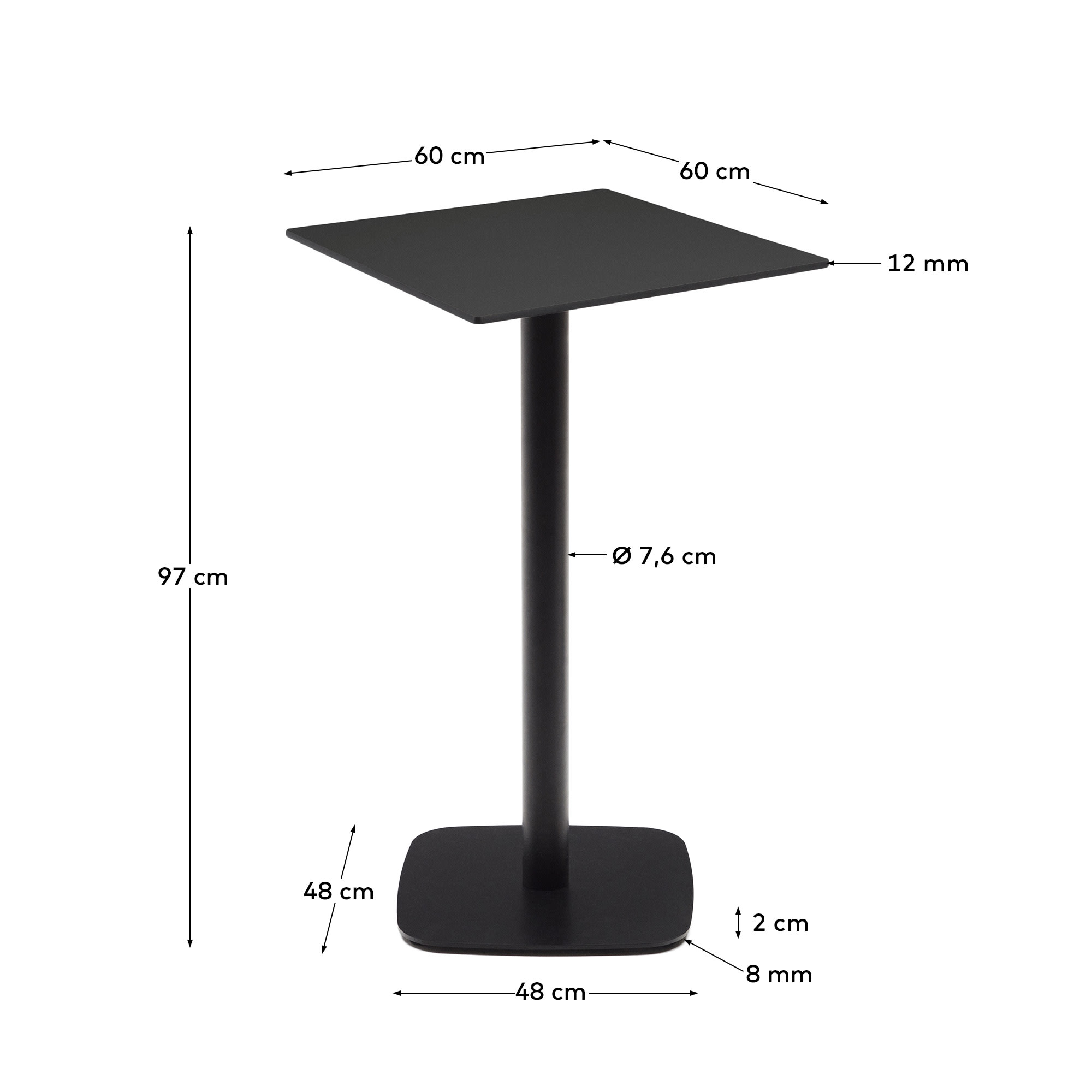 KAVE HOME Stehtisch Outdoor DINA