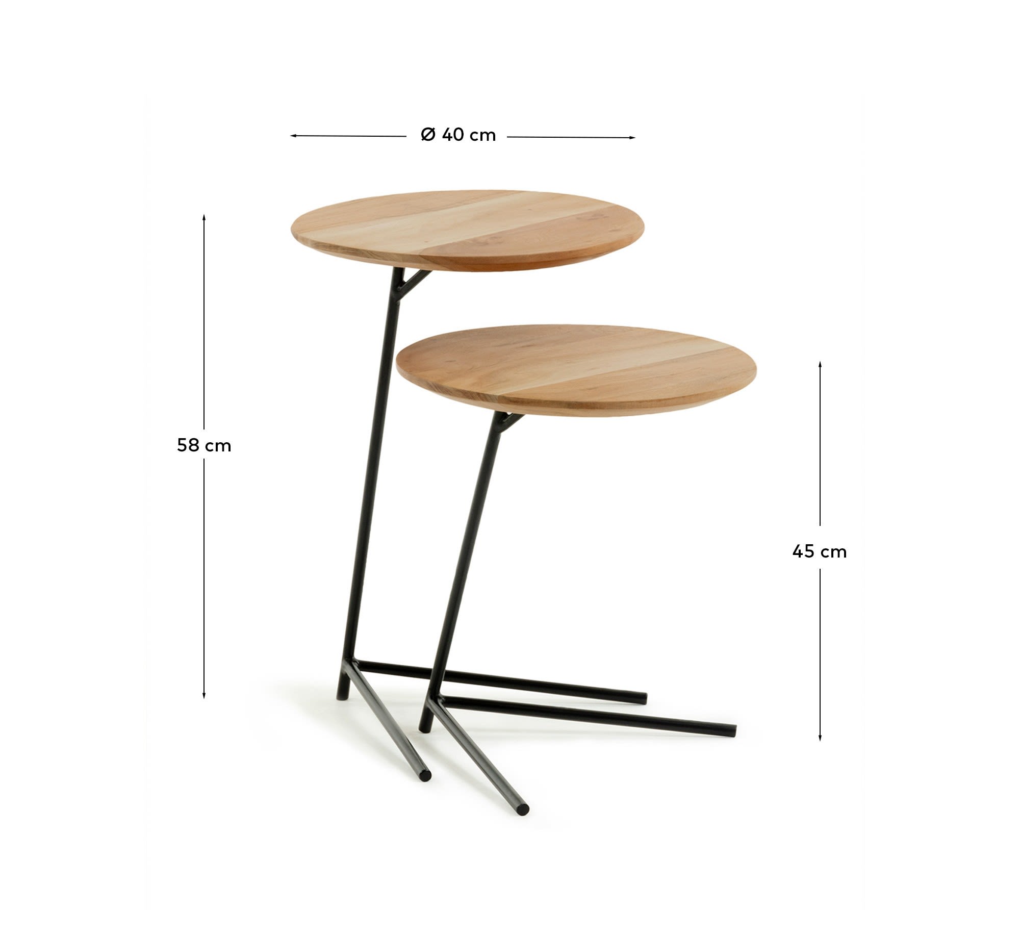 KAVE HOME Beistelltisch VINTARA