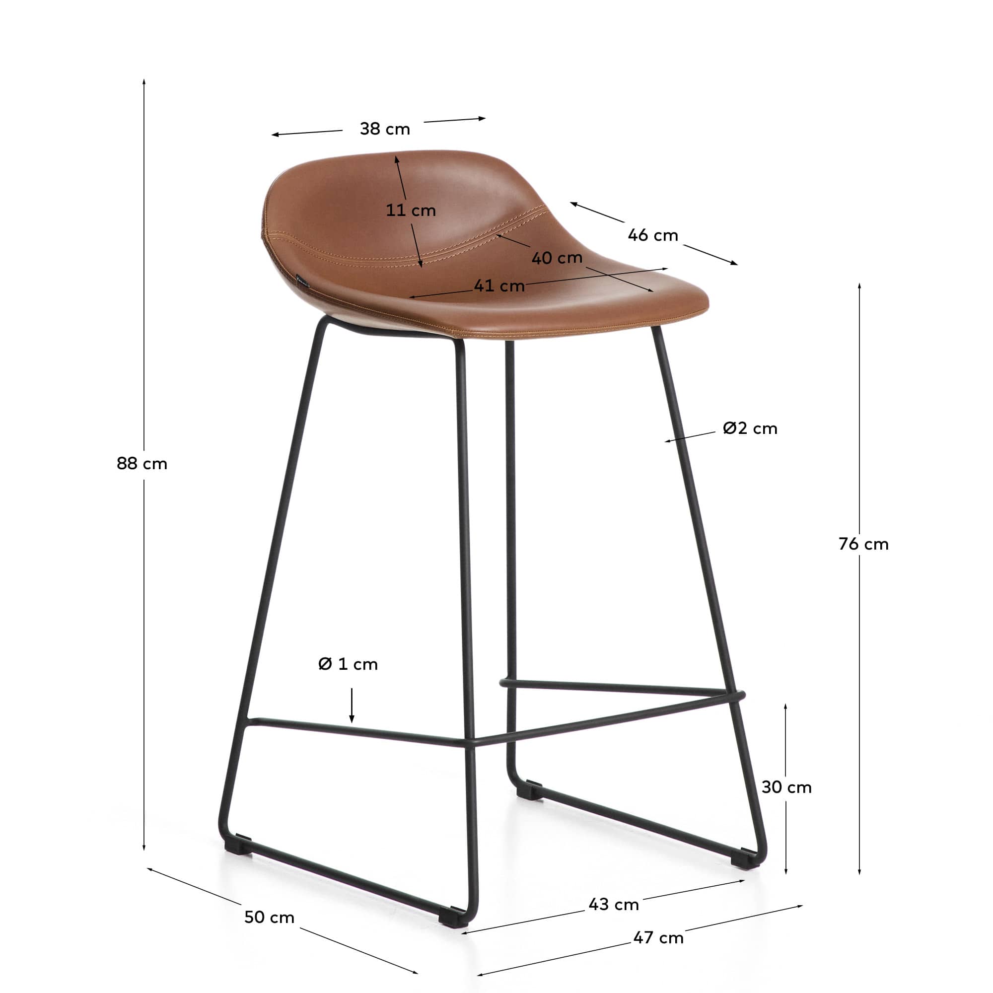 KAVE HOME Barhocker ZAHARA