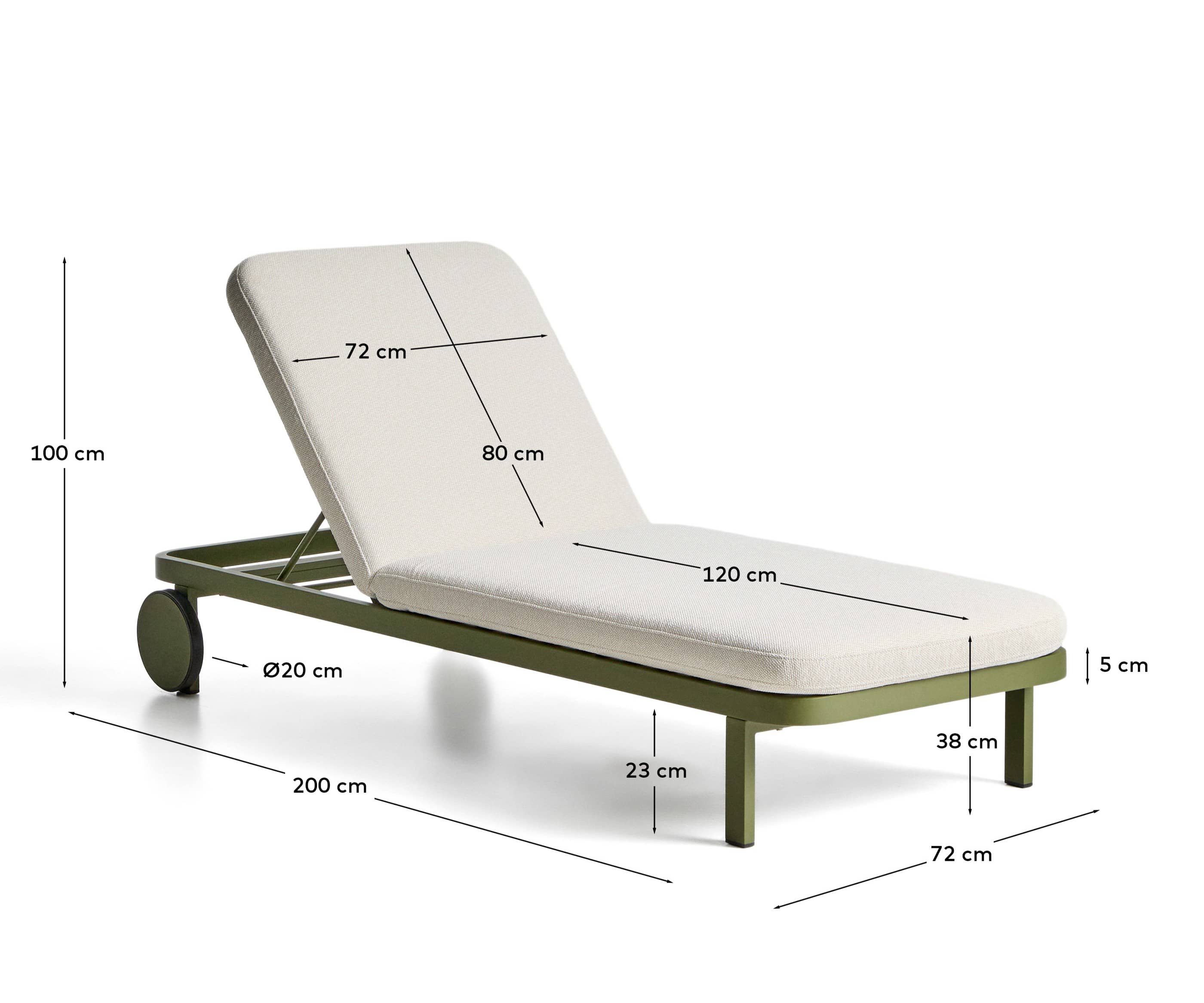 KAVE HOME Sonnenliege KIONIA