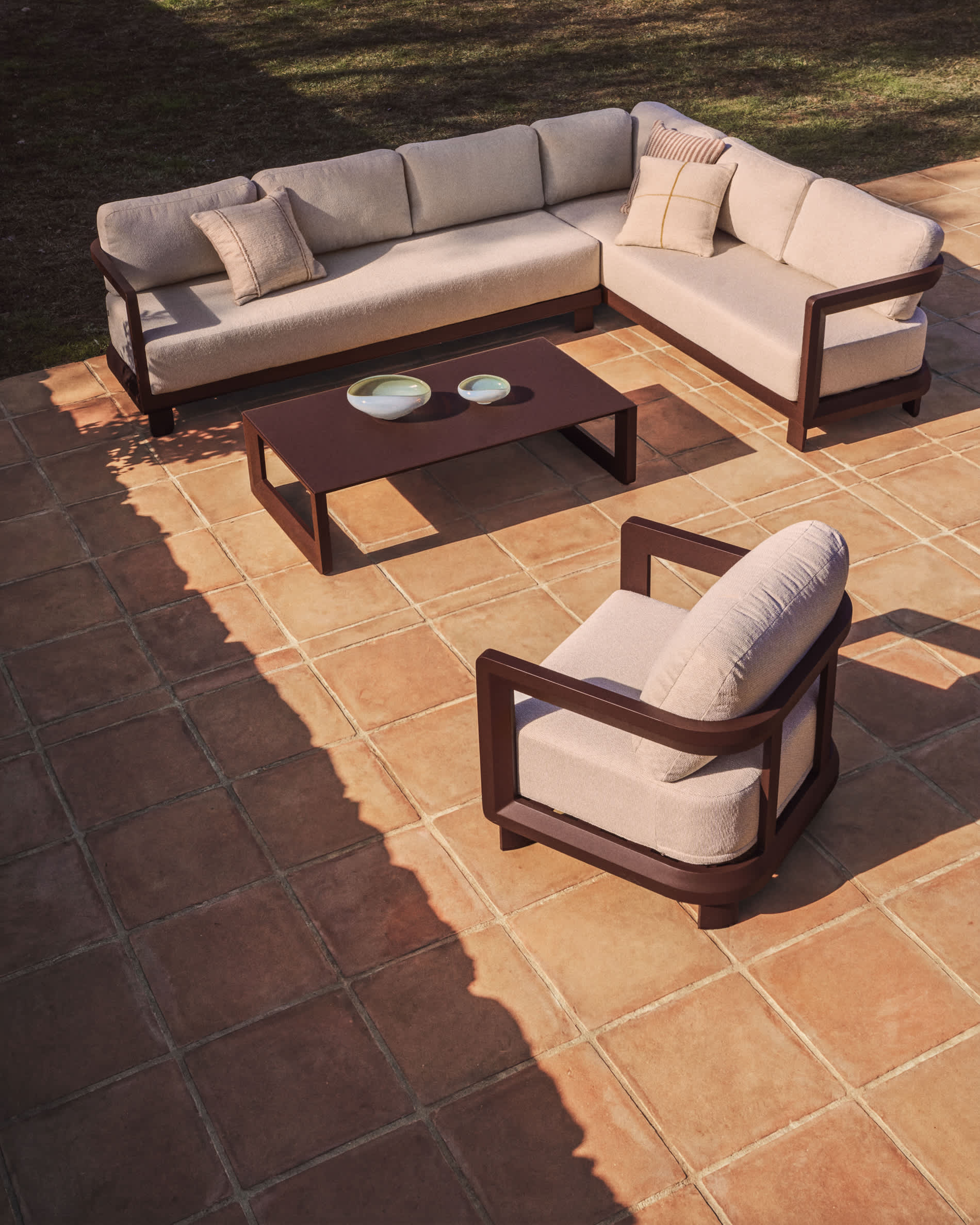 KAVE HOME Fauteuil de jardin NERANO