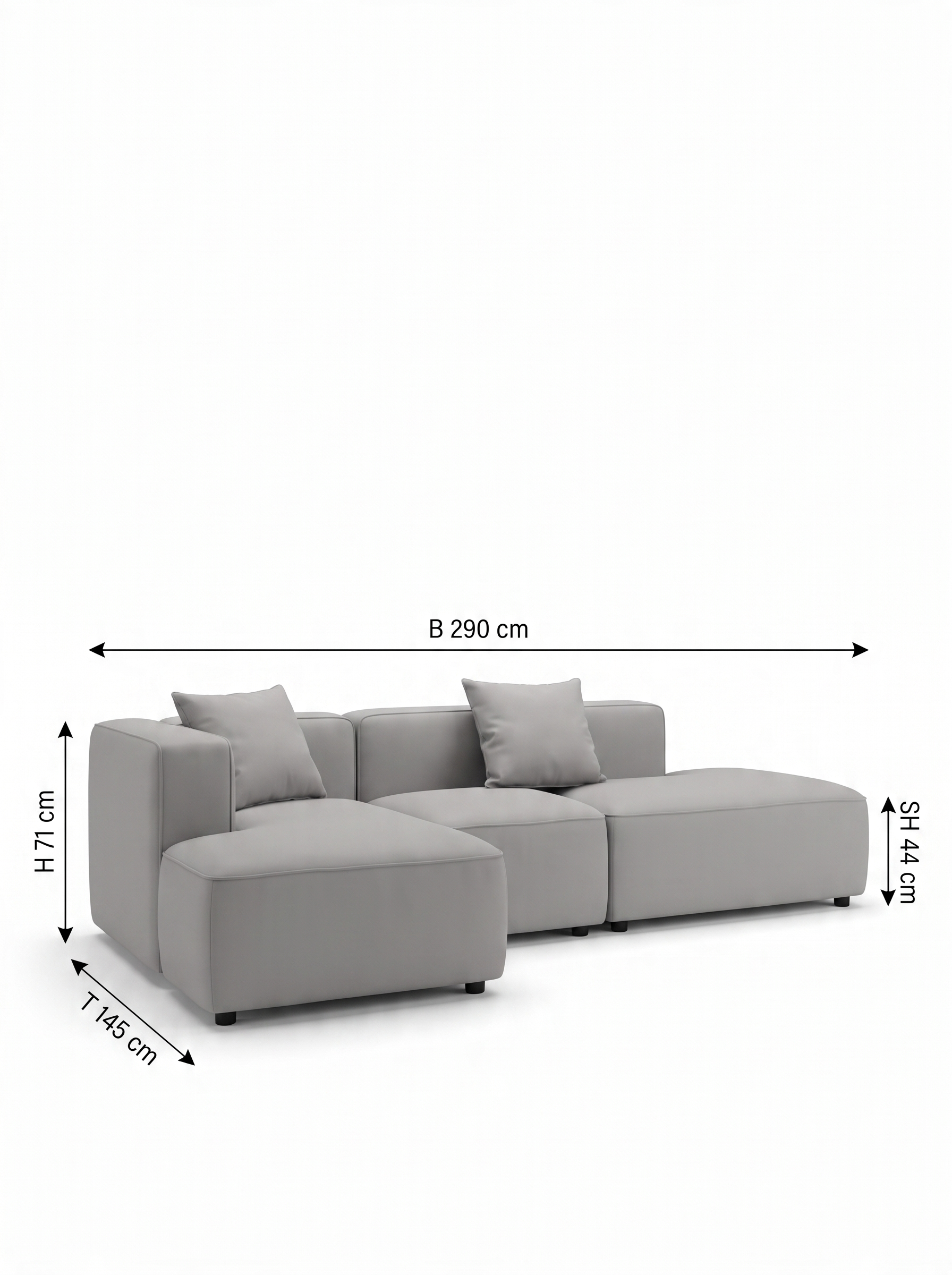 Faee canapé d'angle modulaire FLYNNA